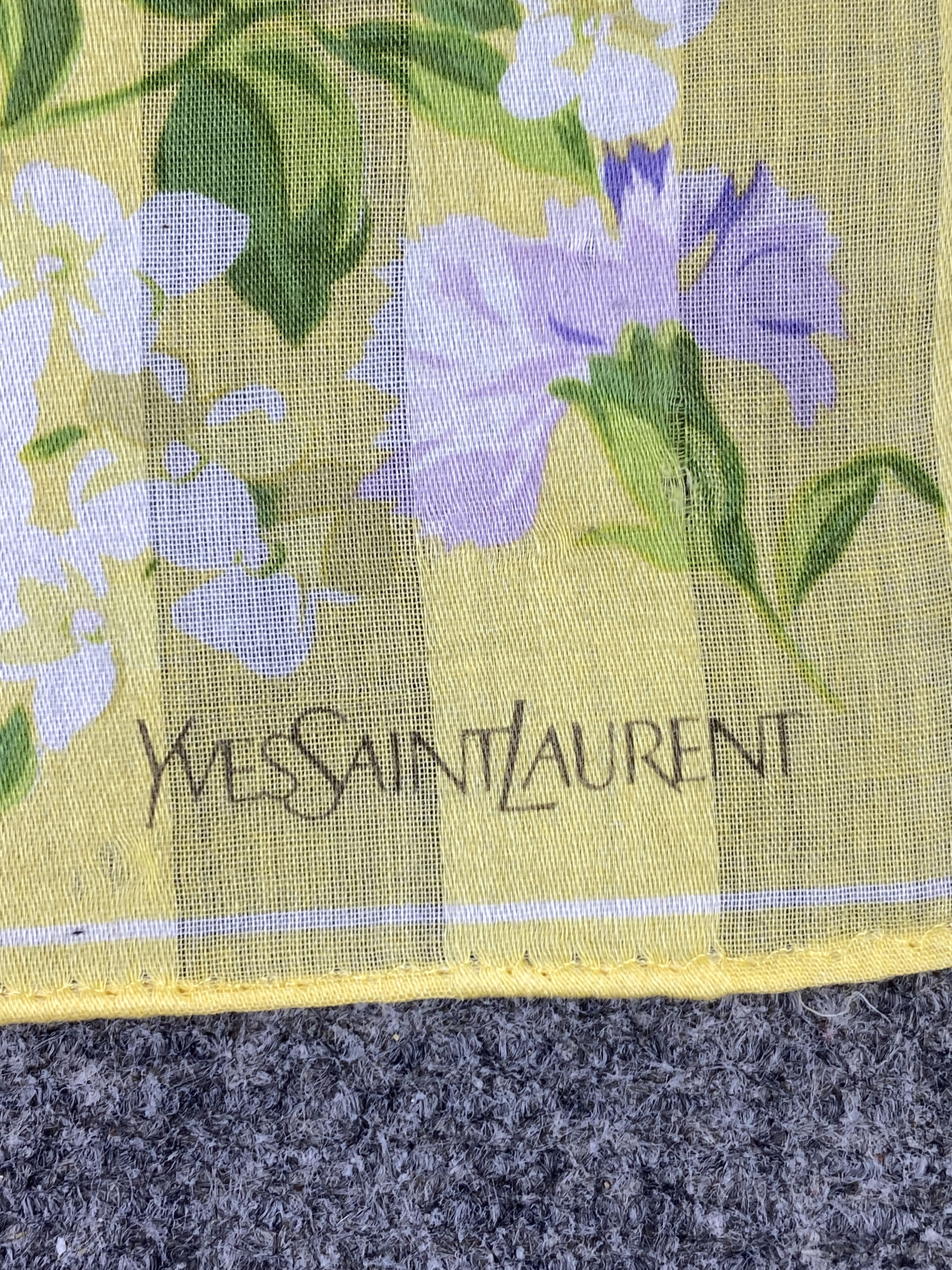 Yves Saint Laurent Vintage Yves Saint Laurent Handkerchief KT0072 Size ONE SIZE - 7 Thumbnail