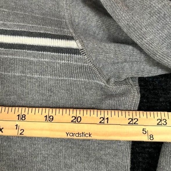 Banana Republic VINTAGE Banana Republic Mens Gray Quarter Zip Pullover Sweater Size L 100% Cotton Size US L / EU 52-54 / 3 - 6 Thumbnail