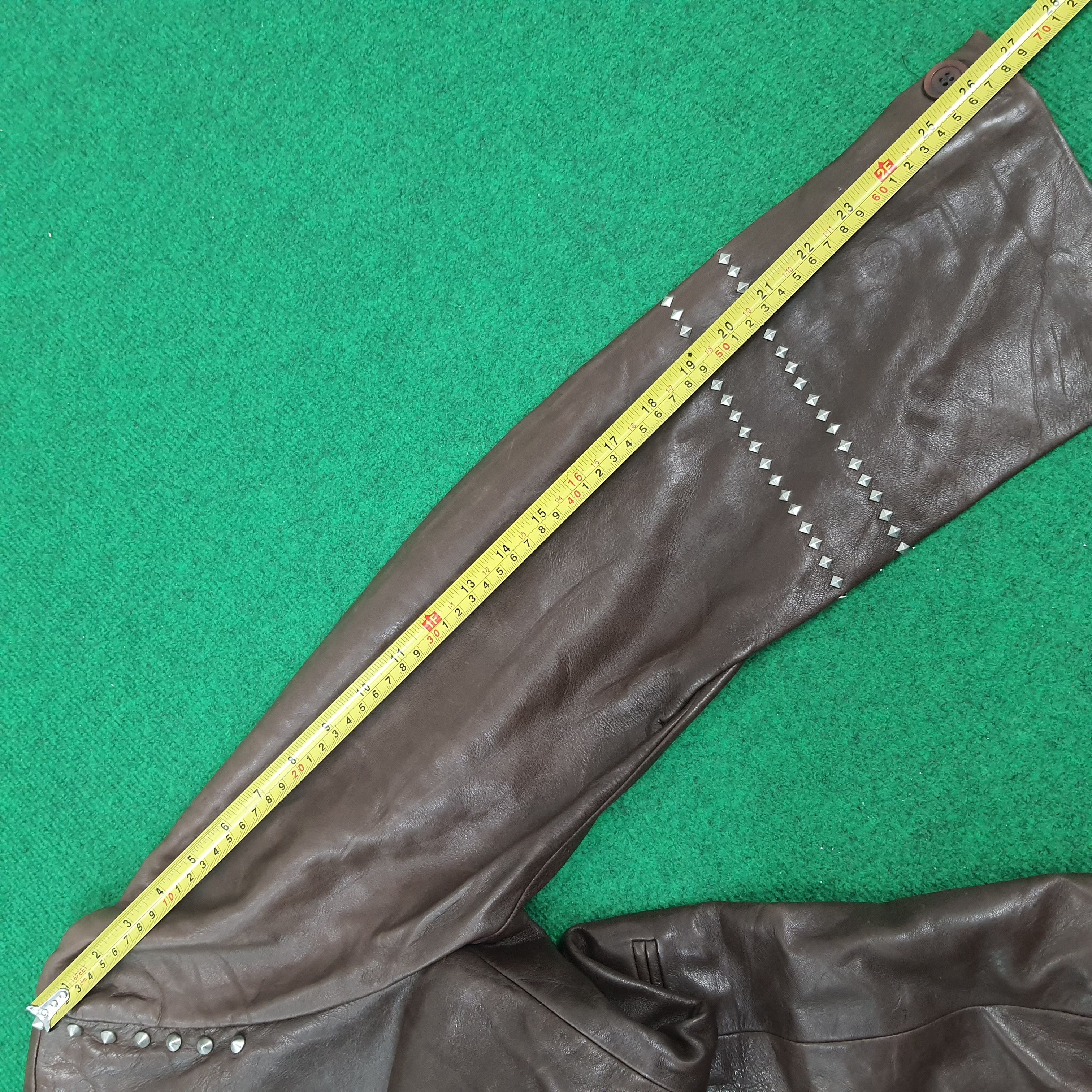 Versace × Vintage Vintage Gianni Versace Designer Luxury Leather Jacket Size US M / EU 48-50 / 2 - 11 Thumbnail