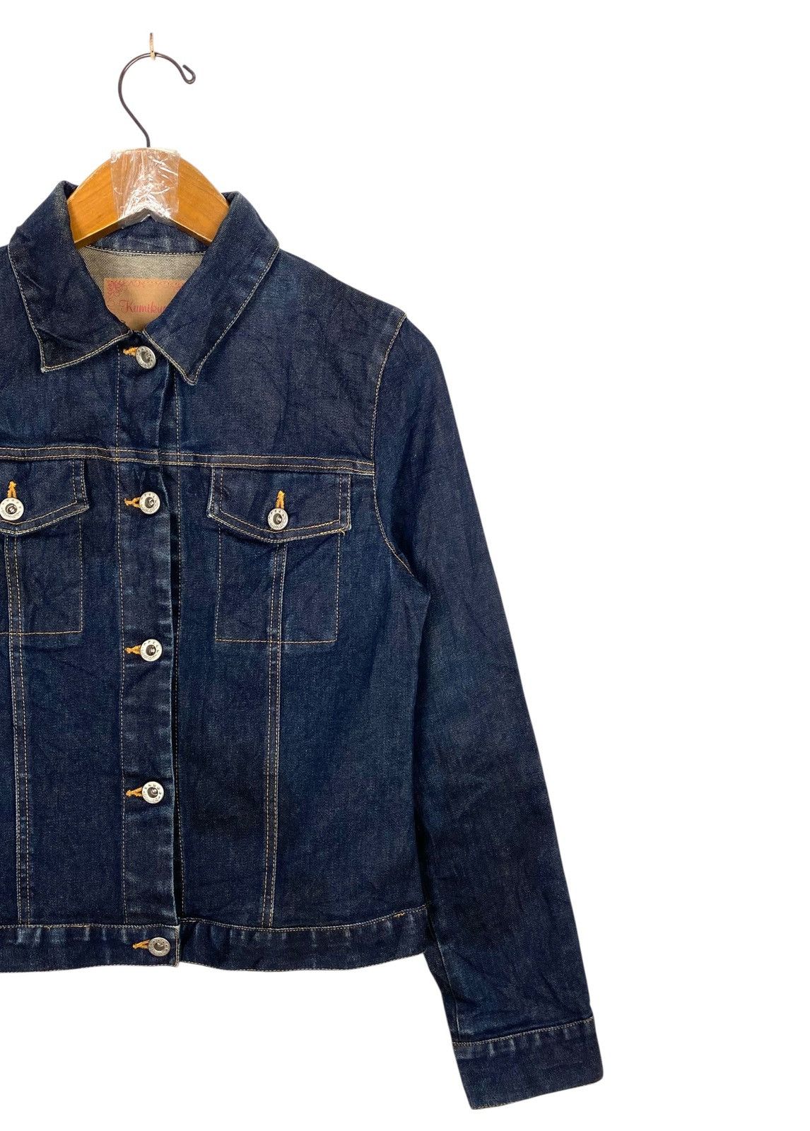 Japanese Brand Rare‼️ Kumikyoku 2000 Denim Jacket Made in Japan Size XS / US 0-2 / IT 36-38 - 4 Thumbnail