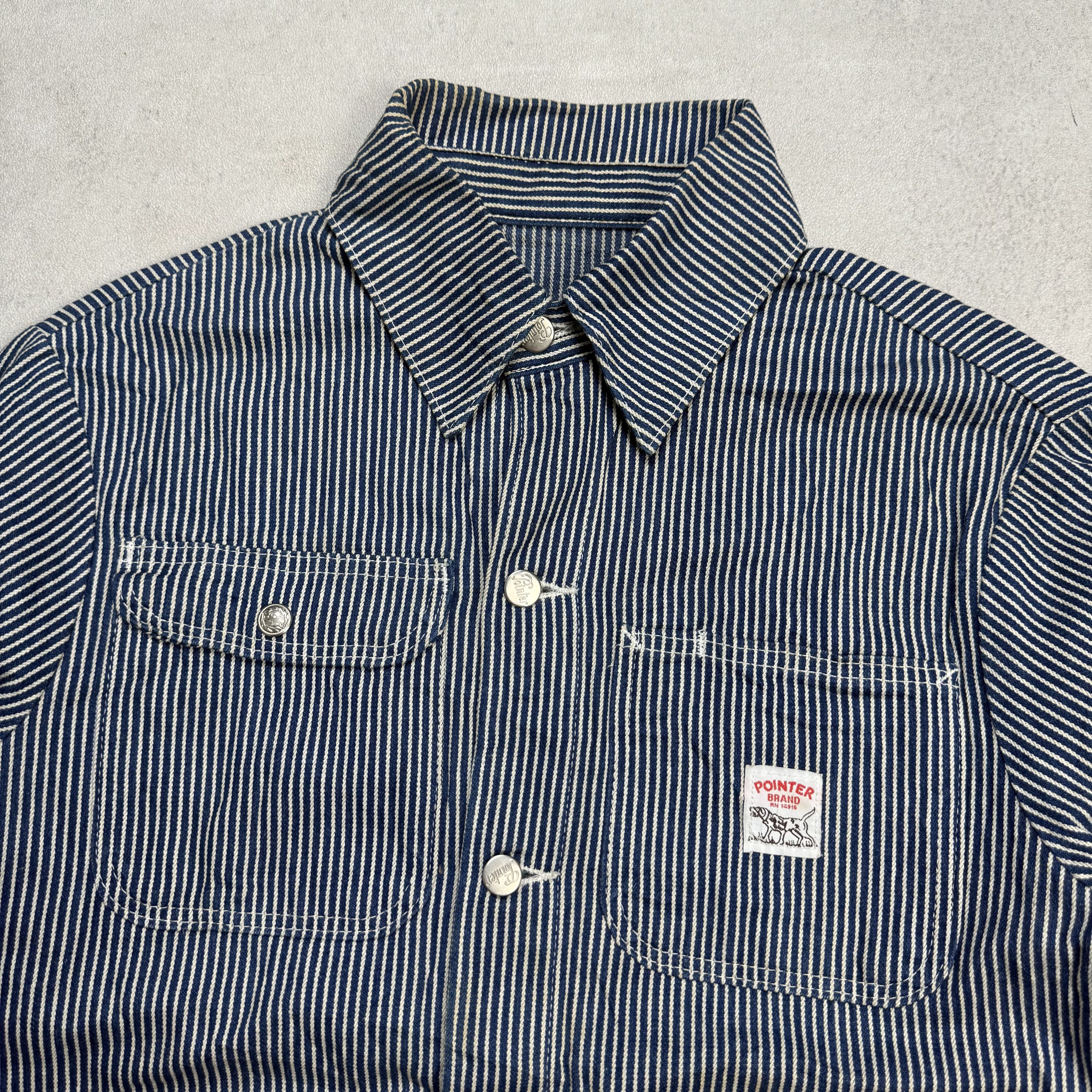 Pointer Vintage Pointer Workwear Hickory Stripes Workers Jacket Size US S / EU 44-46 / 1 - 2 Thumbnail