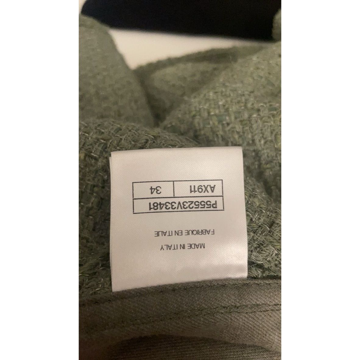 Chanel Chanel Military-Inspired Olive Green Jacket With Textured Tw Size XXS / US 00 / IT 34 - 13 Thumbnail