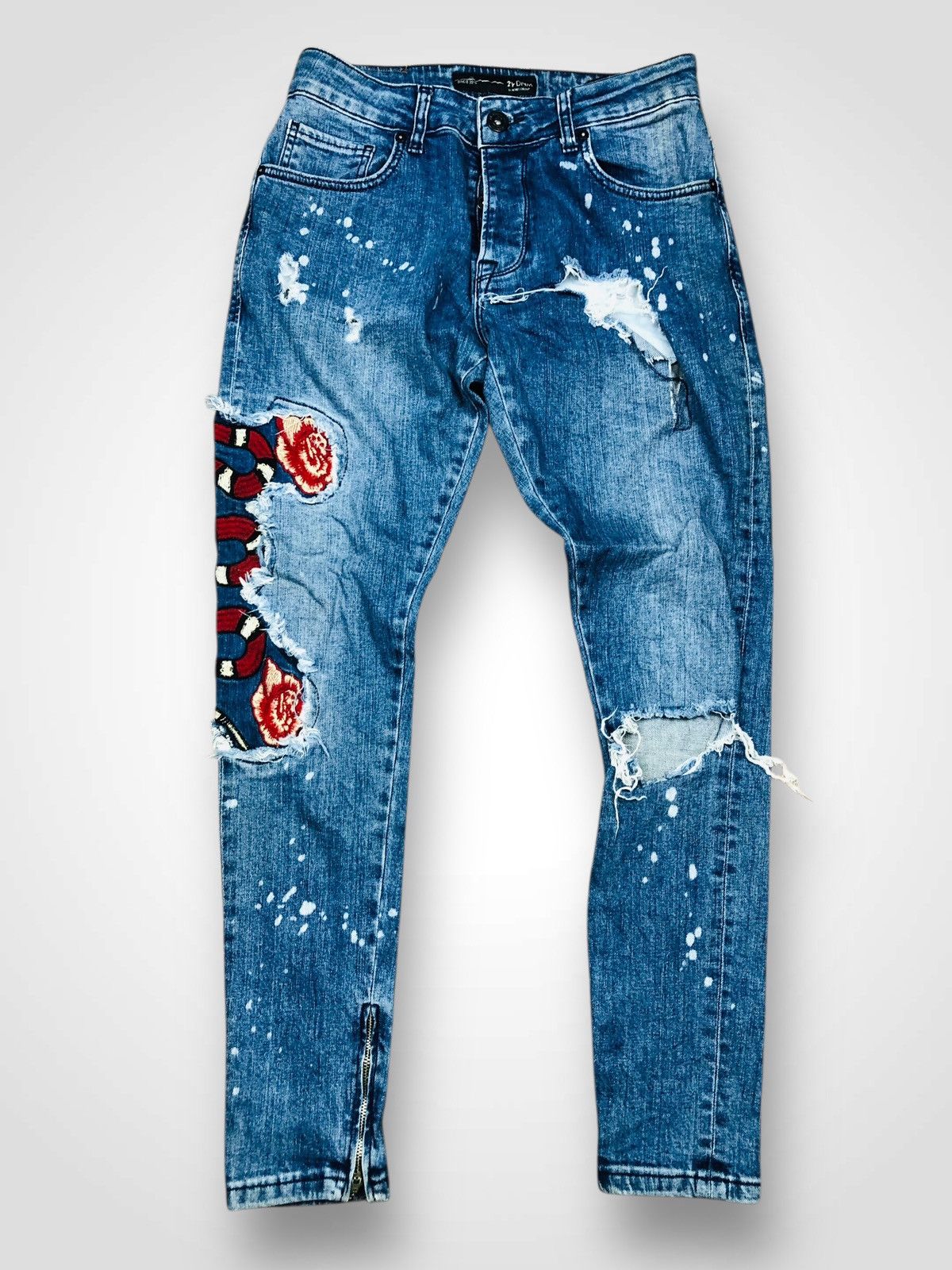 Other 2Y DNM Distress Jeans (33) Size US 29 - 1 Thumbnail