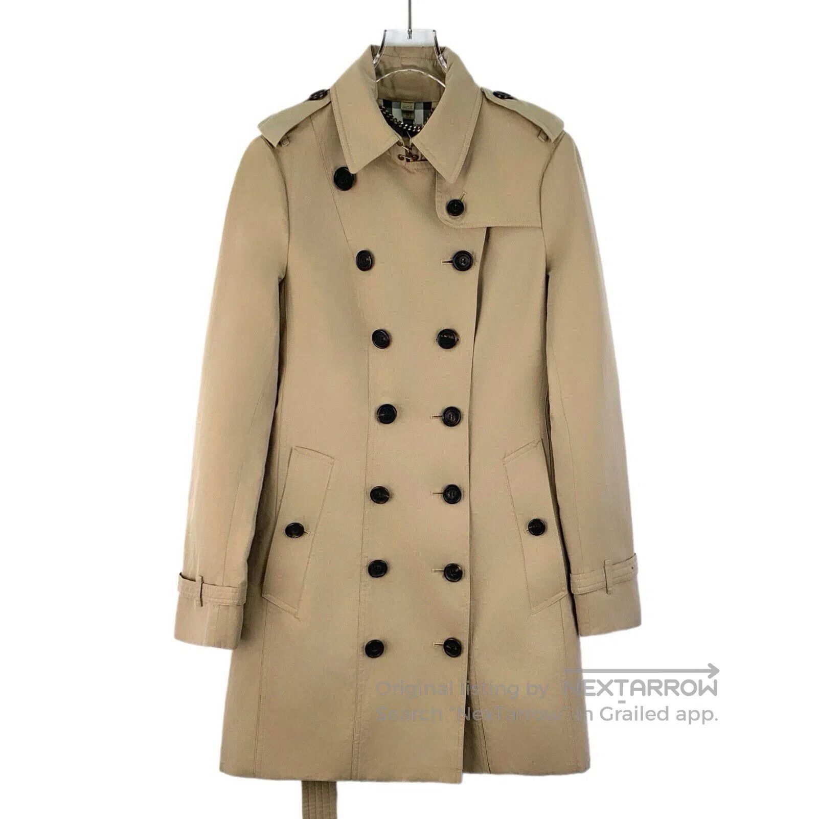 Burberry Burberry Brown Cotton Collar Double-breasted Long Sleeve B Size XS / US 0-2 / IT 36-38 - 1 Thumbnail