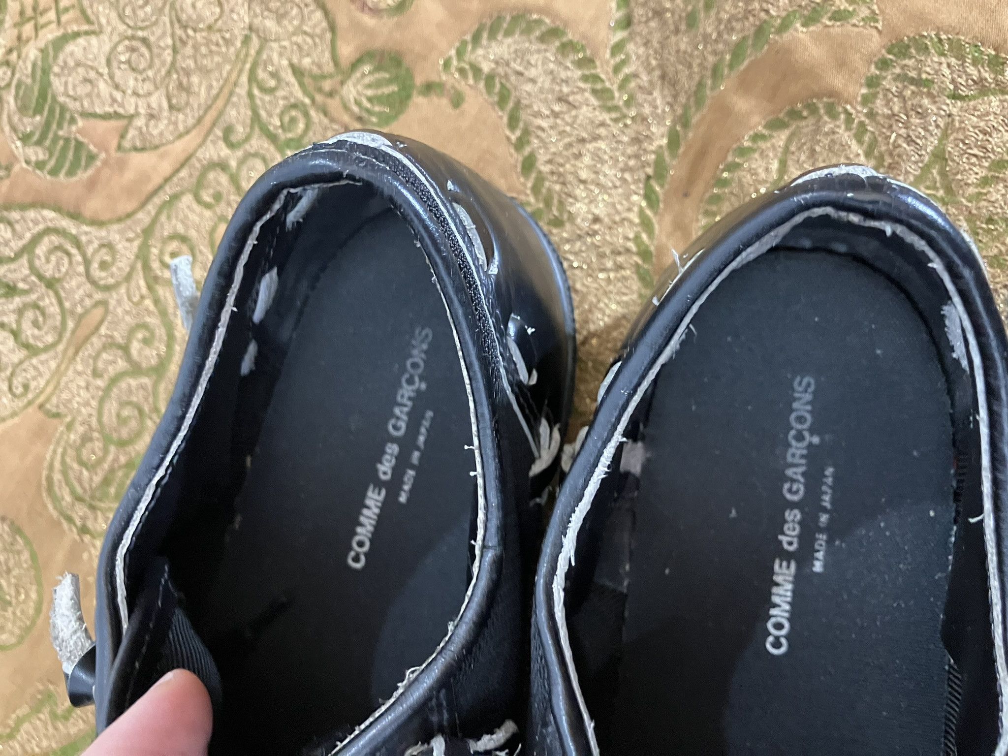 Comme des Garcons Comme des Garçons Black Deconstructed Leather | EU 41 Size US 11 / IT 41 - 12 Thumbnail
