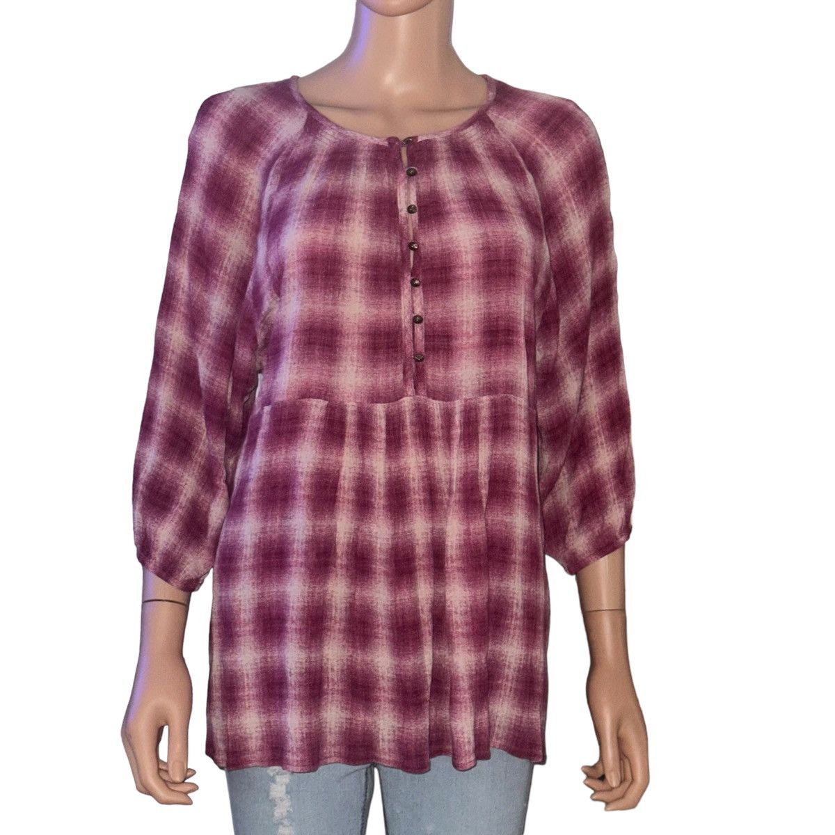 Anthropologie Anthropologie Maeve plaid peplum top Size M / US 6-8 / IT 42-44 - 5 Thumbnail
