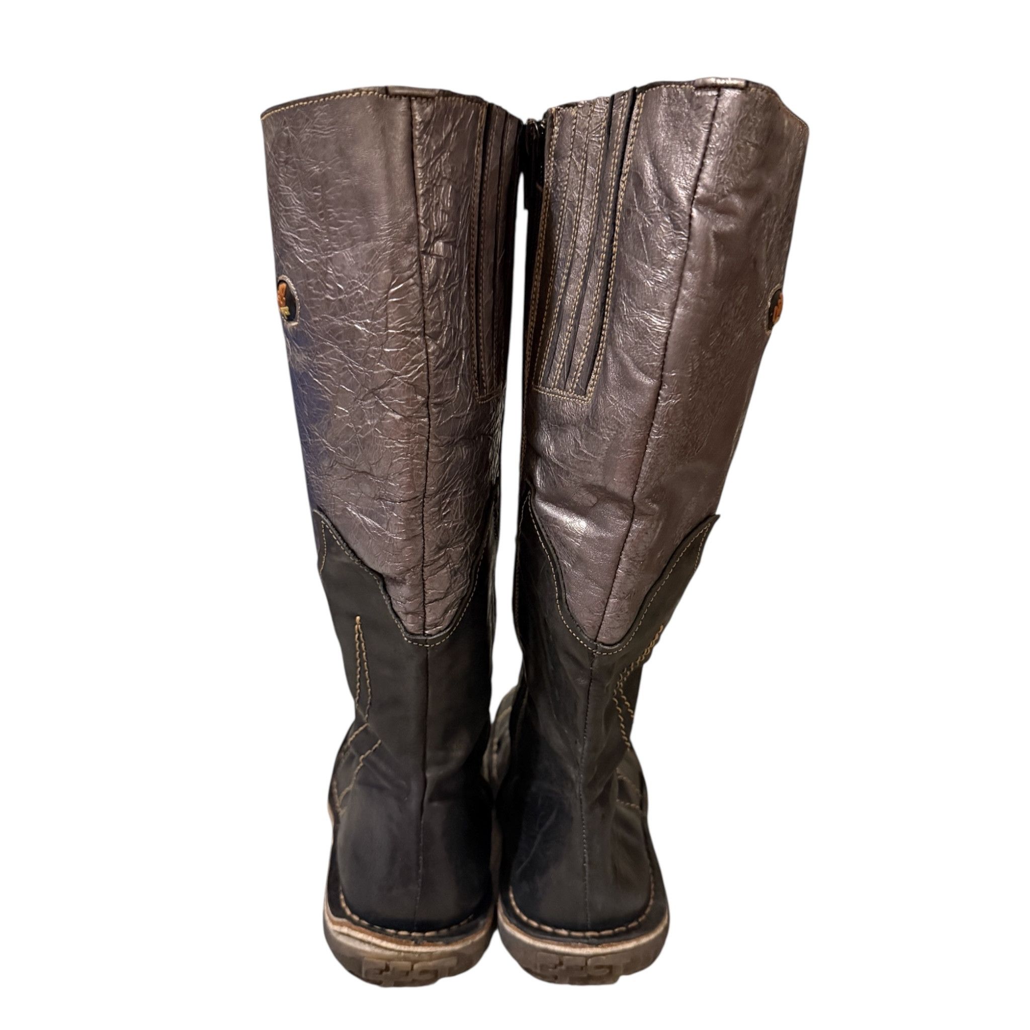 Vintage Y2K EJECT Vintage Leather Knee High Boots EU38 Size US 8 / IT 38 - 7 Thumbnail