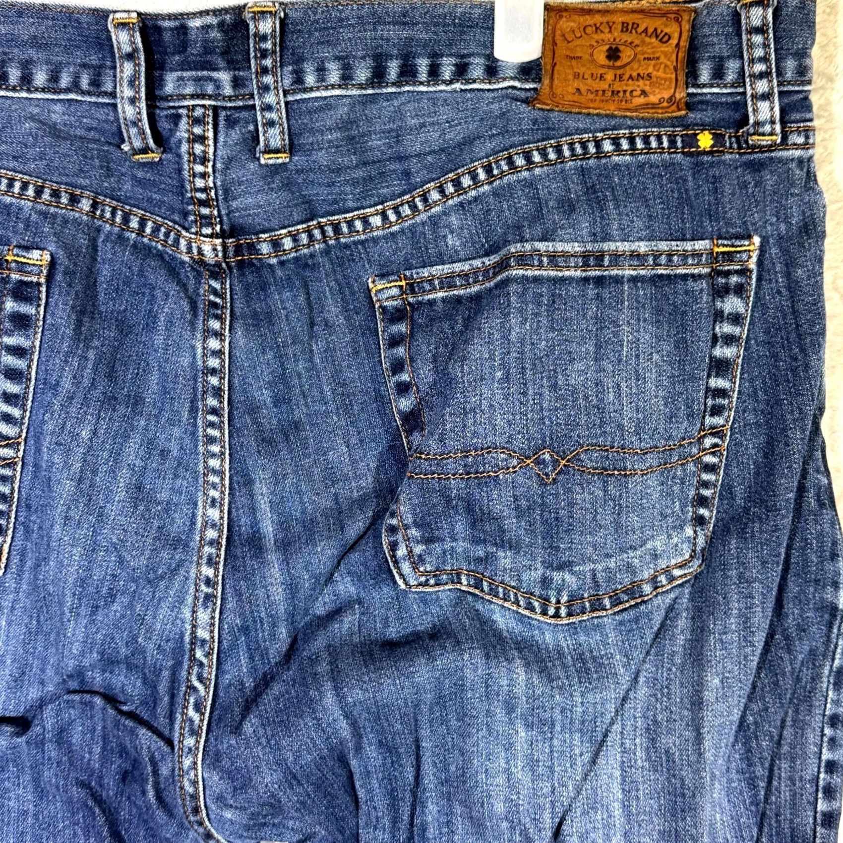 Lucky Brand Lucky Brand 361 Men’s Jeans 40 x 30 Blue Denim Vintage Straight Mid-Rise Stretch Jeans Size US 40 / EU 56 - 7 Thumbnail