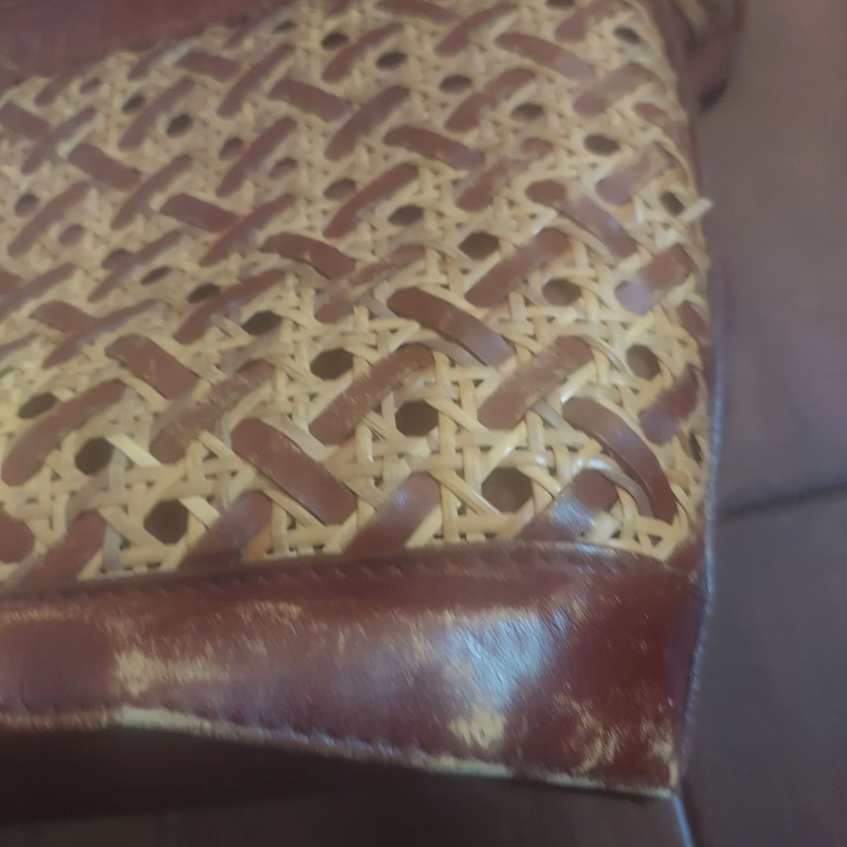 Etienne Aigner VINTAGE Etienne Aigner Shoulder Bag Womens Small Brown Straw Woven Leather Trim 90s Purse Size ONE SIZE - 4 Thumbnail