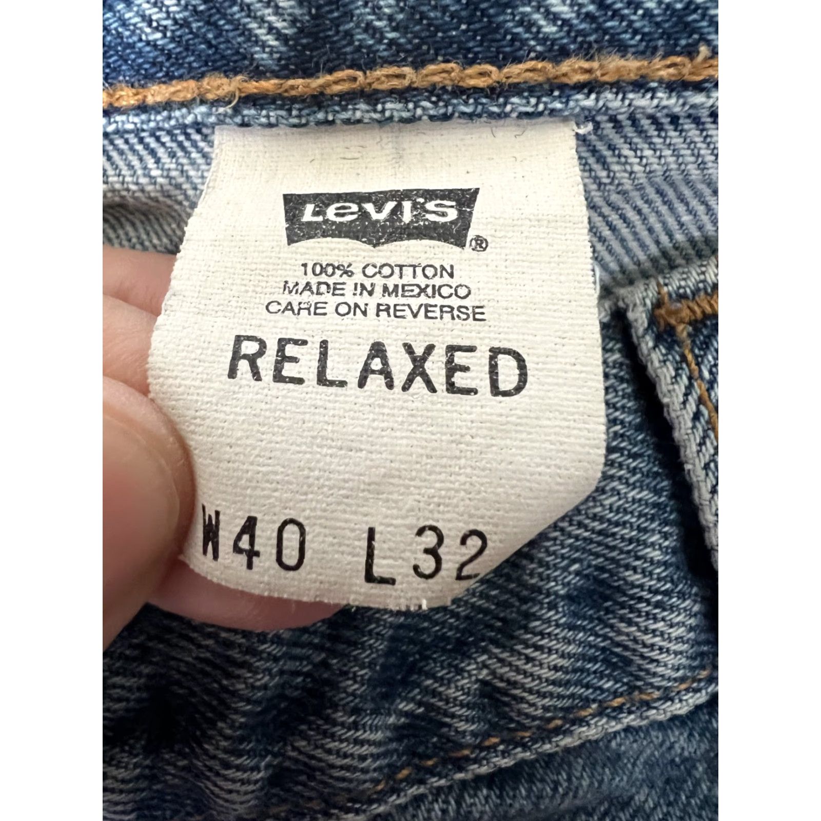 Levi's **Vintage Levi's 540 Relaxed Fit Blue Denim Jeans Size 38 Mexico Made** User: Vintage Levi's 540 Relaxed Fit Blue Denim Jeans Size 38 Mexico Made Size US 38 / EU 54 - 4 Thumbnail