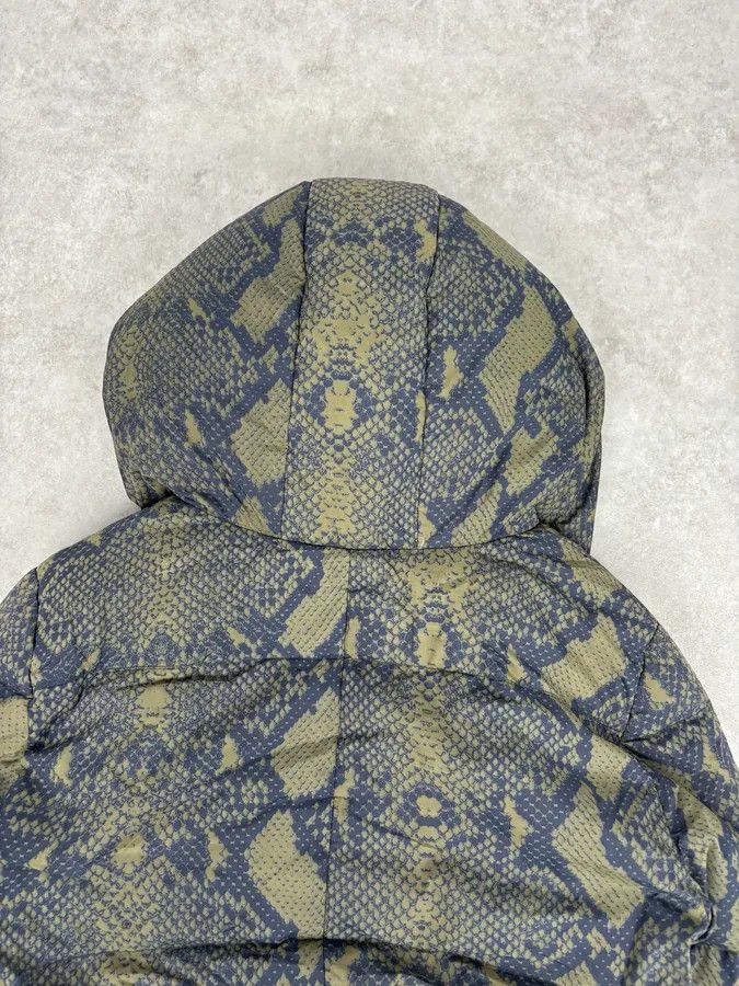 Pierre Balmain FW2012 Pierre Balmain Khaki Snake Cropped Asymmetrical Puffer Jacket Size S / US 4 / IT 40 - 6 Thumbnail