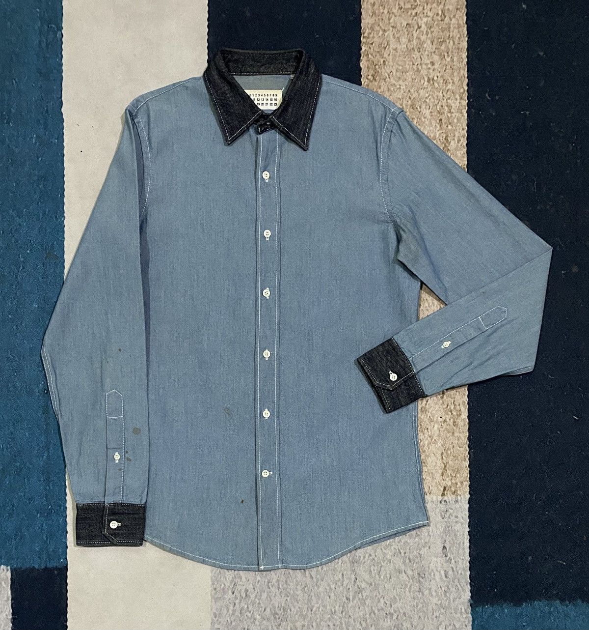 Maison Margiela Maison Margiela 2011aw Denim Shirt Size US S / EU 44-46 / 1 - 1 Thumbnail