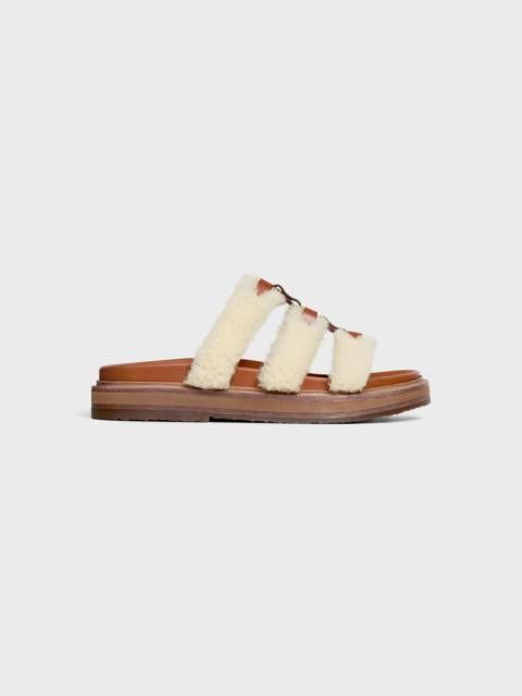 tippi slide in shearling and calfskin