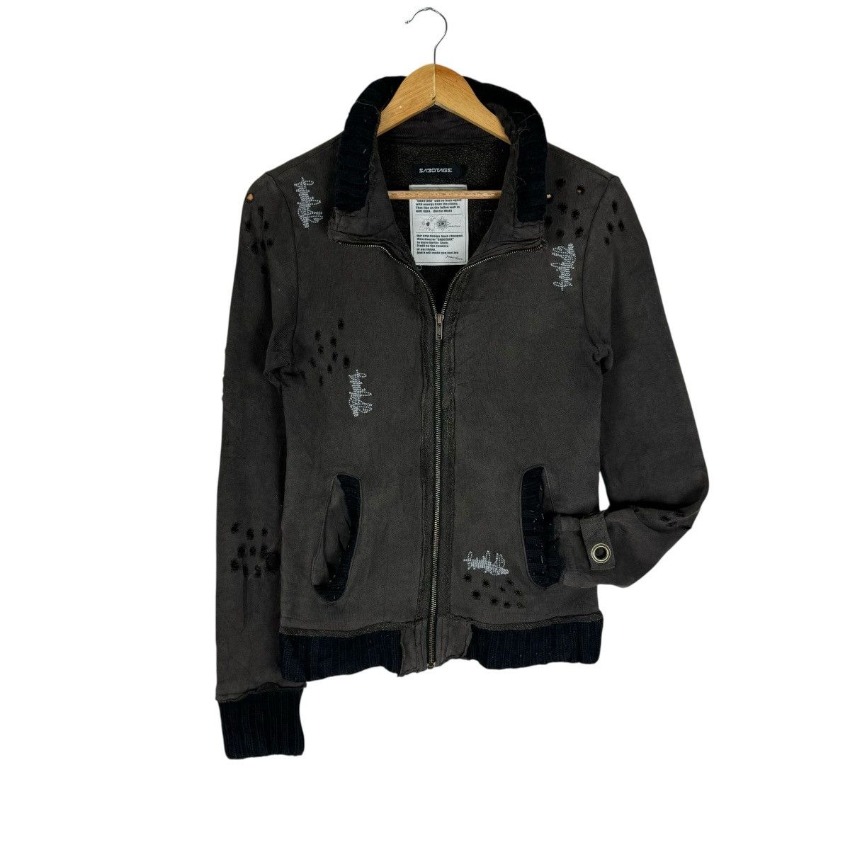 Japanese Brand 🌟SABOTAGE PAUL HARVEY SHOTGUN SWEATER LIKE NUMBER NINE Size US S / EU 44-46 / 1 - 1 Thumbnail