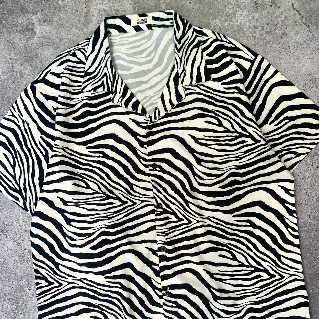 Designer Surf Aloha Shirt Zebra Size US XL / EU 56 / 4 - 3 Thumbnail