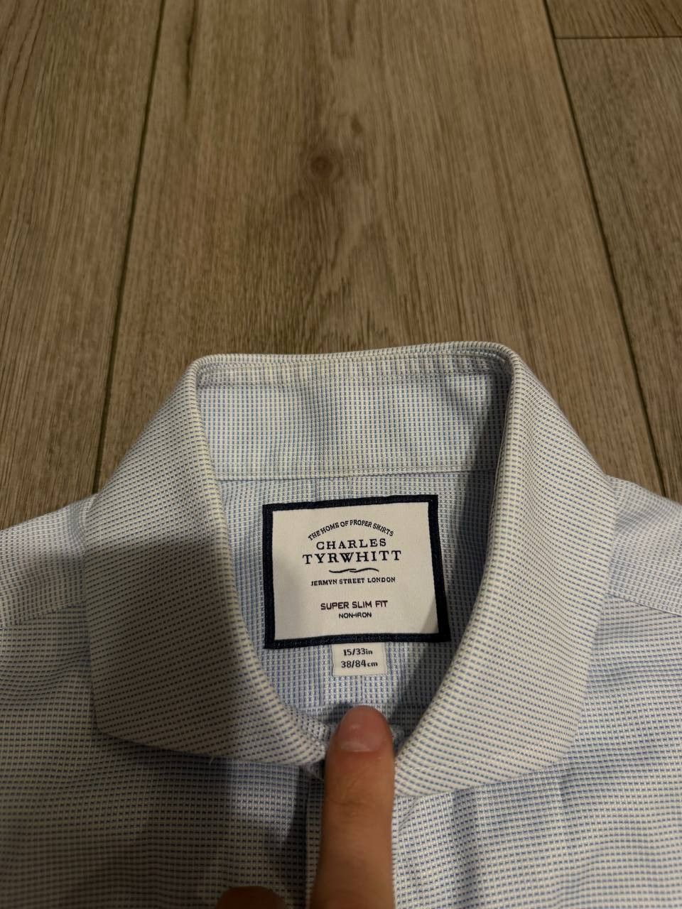 Charles Tyrwhitt charles tyrwhitt shirt mens blue 15/33 Super slim fit Size US S / EU 44-46 / 1 - 2 Thumbnail