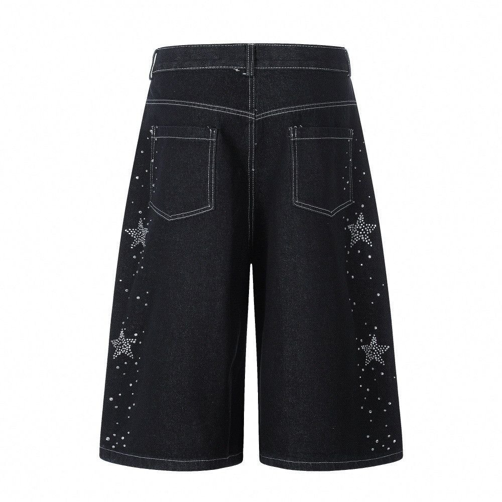 Japanese Brand Male star loose casual straight leg denim shorts Size US 32 / EU 48 - 2 Thumbnail