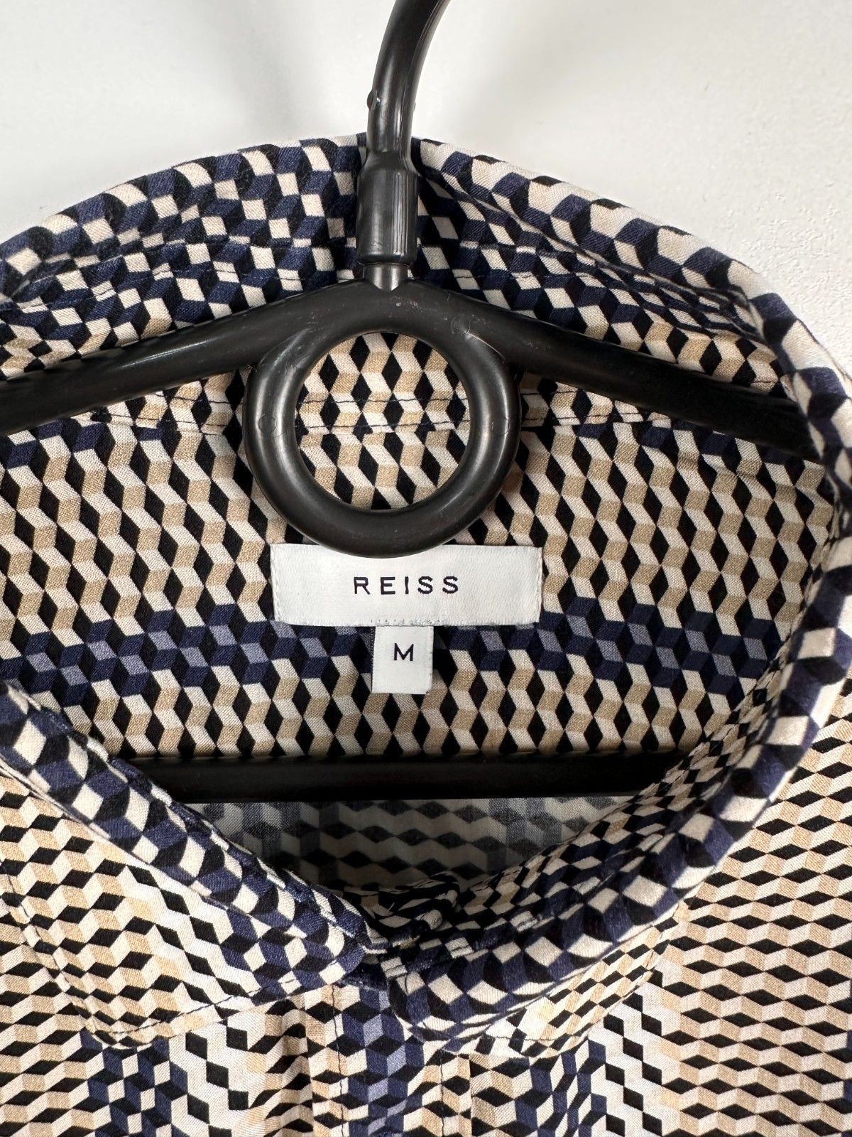 Reiss Reiss Geometric Print Mens Shirt Long Sleeve Size M Size US M / EU 48-50 / 2 - 4 Thumbnail