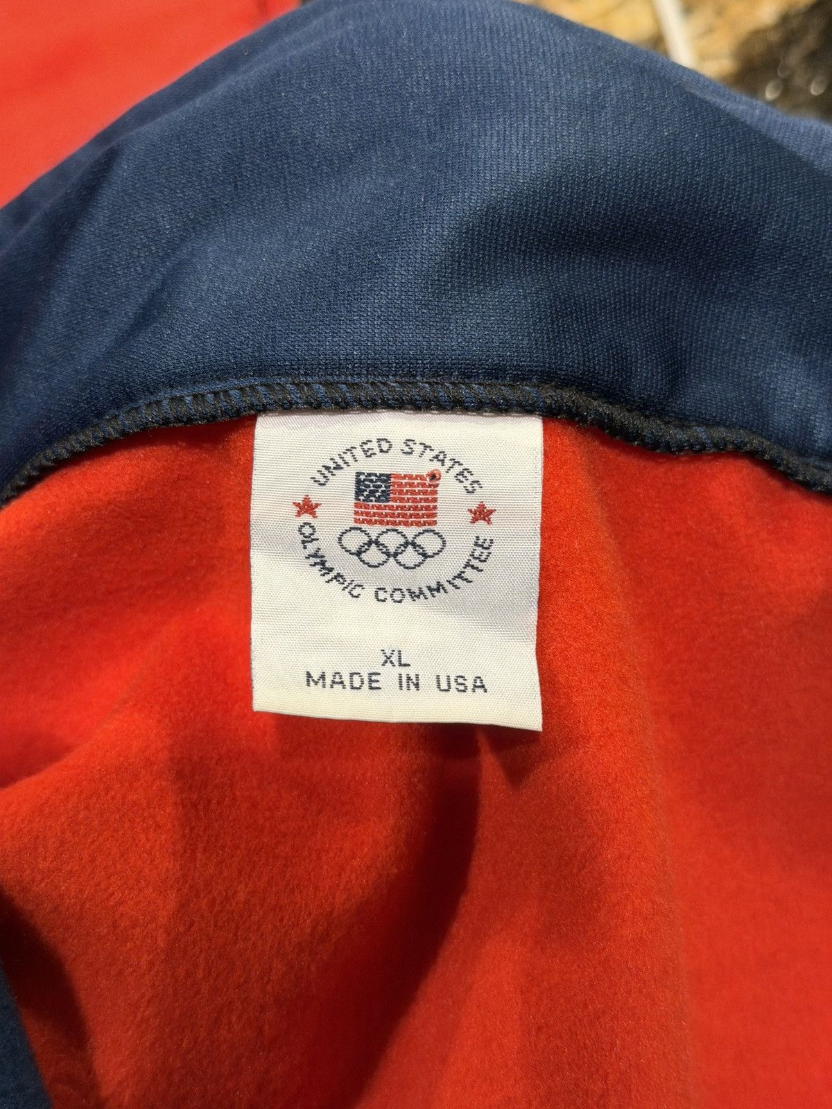 USA Olympics Vintage USA 2012 London Olympics Red Pullover Quarter Zip Size US XL / EU 56 / 4 - 12 Thumbnail