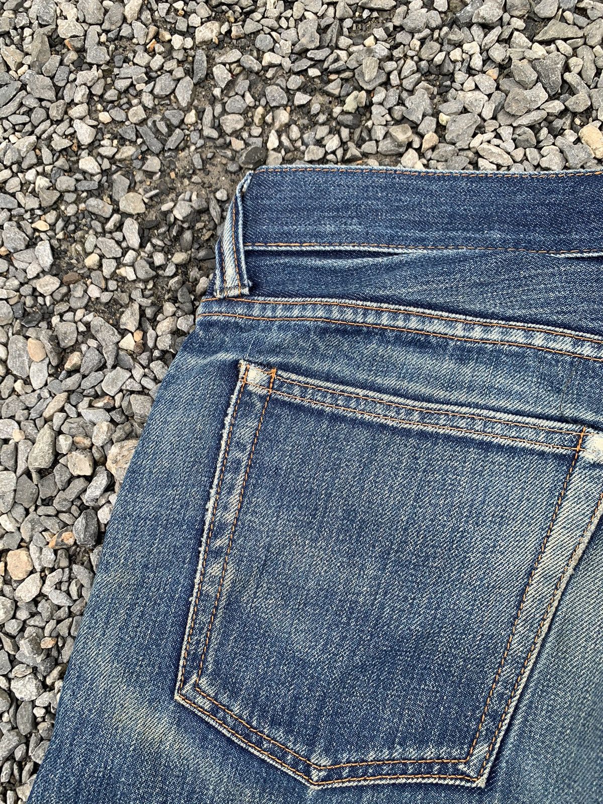 Kapital VINTAGE JOHNBULL SELVEDGE RUSTY JAPANESE DISTRESSED DENIM Size US 31 - 15 Thumbnail