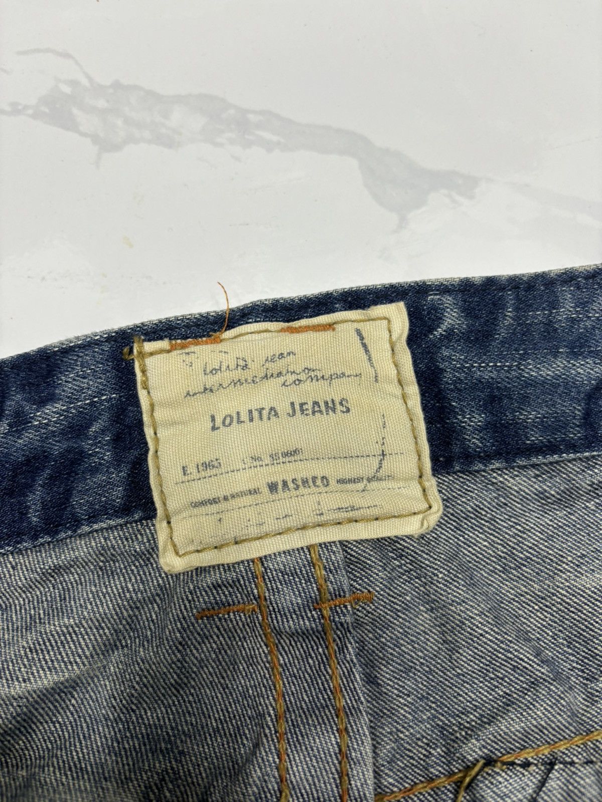 Japanese Brand × Tornado Mart Baggy Jeans Cropped Lolita Yoshitomo Nara Distressed Denim Size US 35 - 12 Thumbnail
