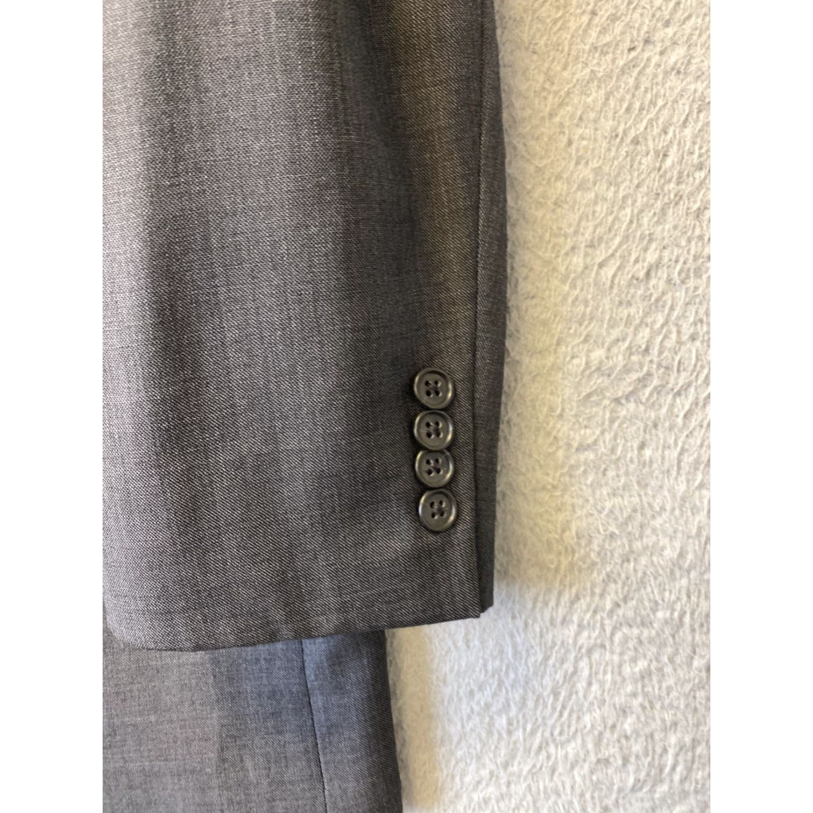 Joseph Abboud VINTAGE Joseph Abboud Suit Gray 100% Wool Men's 2-Piece 42 Slim Regular Size 42 Gray Mens Size 42R - 3 Thumbnail