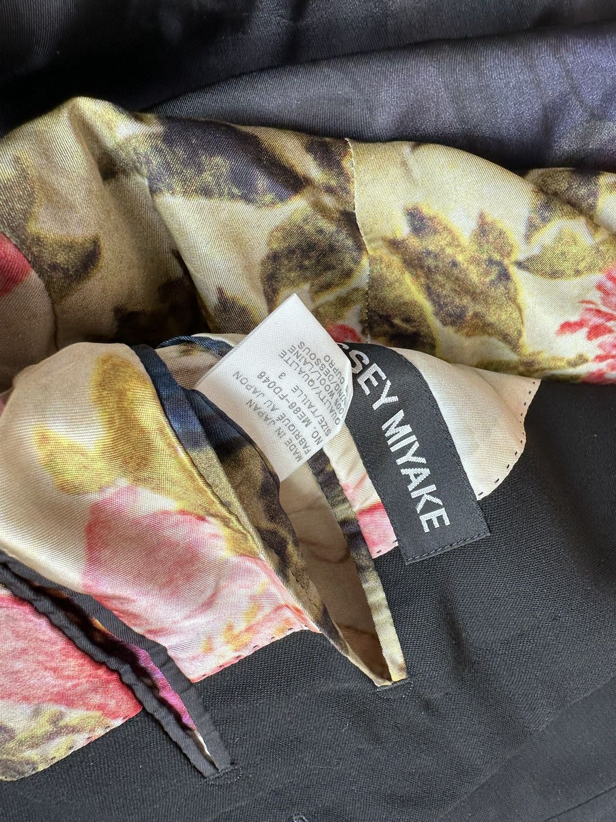 Issey Miyake Issey Miyake Printed Wool Suit Jacket Size US L / EU 52-54 / 3 - 5 Thumbnail