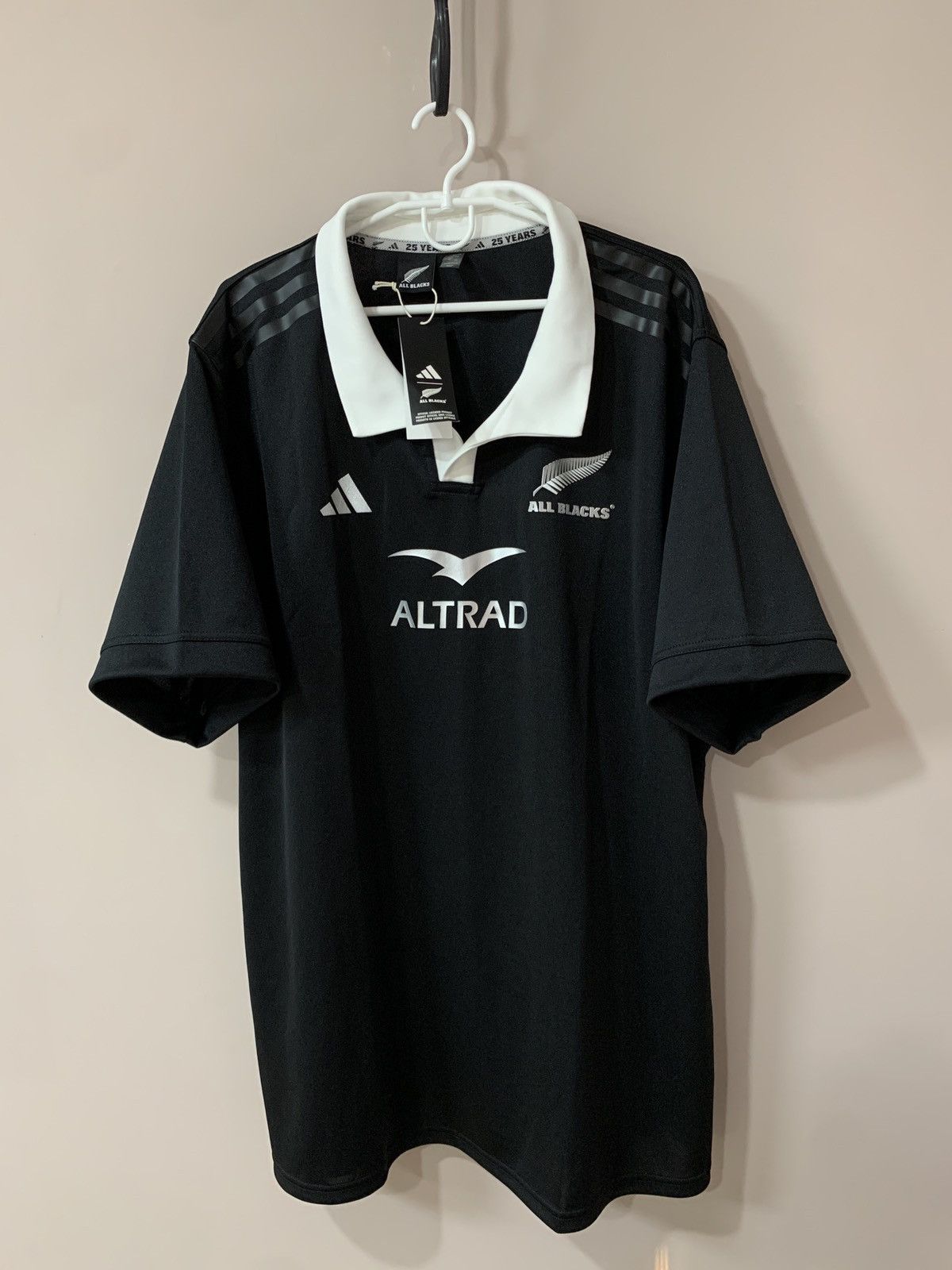 Adidas All Blacks New Zealand 2023 World Cup Rugby Union Shirt 3XL Size US XXL / EU 58 / 5 - 1 Thumbnail