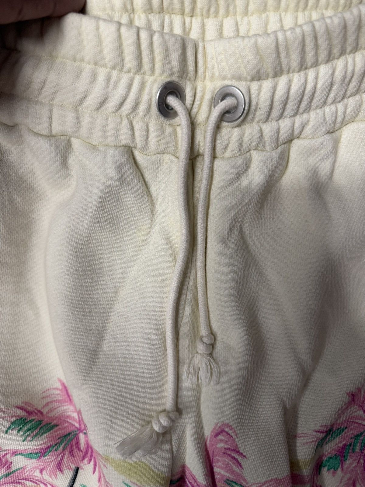 Palm Angels Palm Angels Sweat Shorts Palm Trees Cream Pink Size XS Size US 30 / EU 46 - 5 Thumbnail
