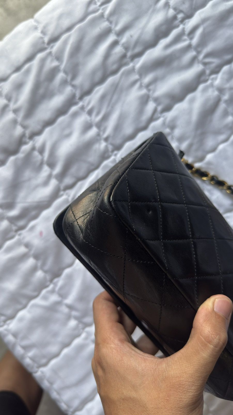 Chanel Chanel Matelasse Shoulder Bag Black Leather Size ONE SIZE - 7 Thumbnail