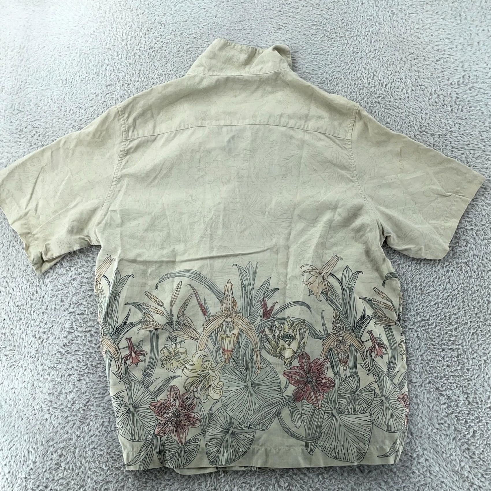Tommy Bahama Tommy Bahama Silk Shirt Mens Medium Princeville Hawaii Camp Floral Border Size US M / EU 48-50 / 2 - 3 Thumbnail