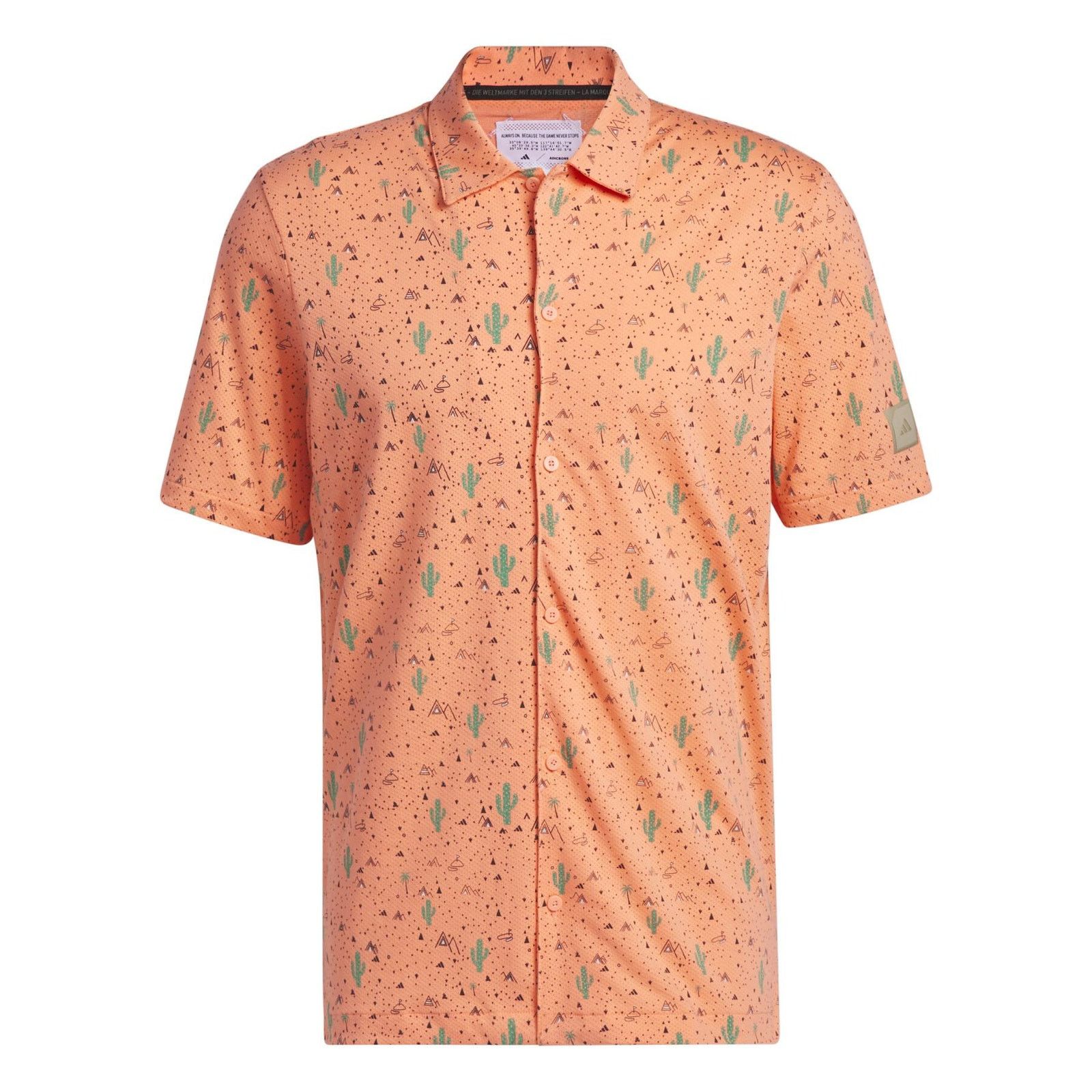 Adidas Adidas Adicross Golf Desert Button Up Shirt Men Medium Coral Size US M / EU 48-50 / 2 - 1 Thumbnail