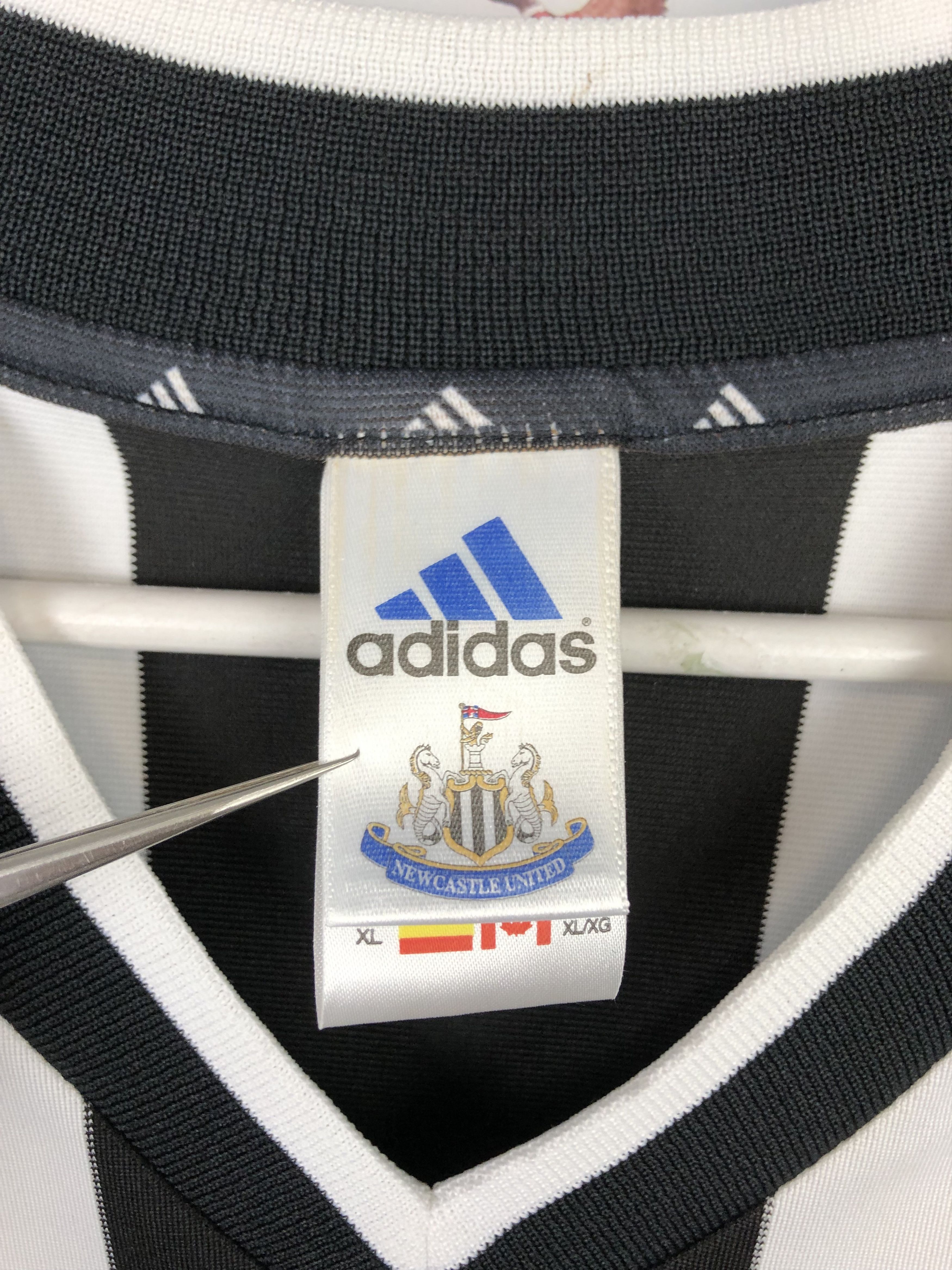 Adidas Newcastle United football shirt 2001 Soccer Adidas Tee Hype Size US XL / EU 56 / 4 - 5 Thumbnail