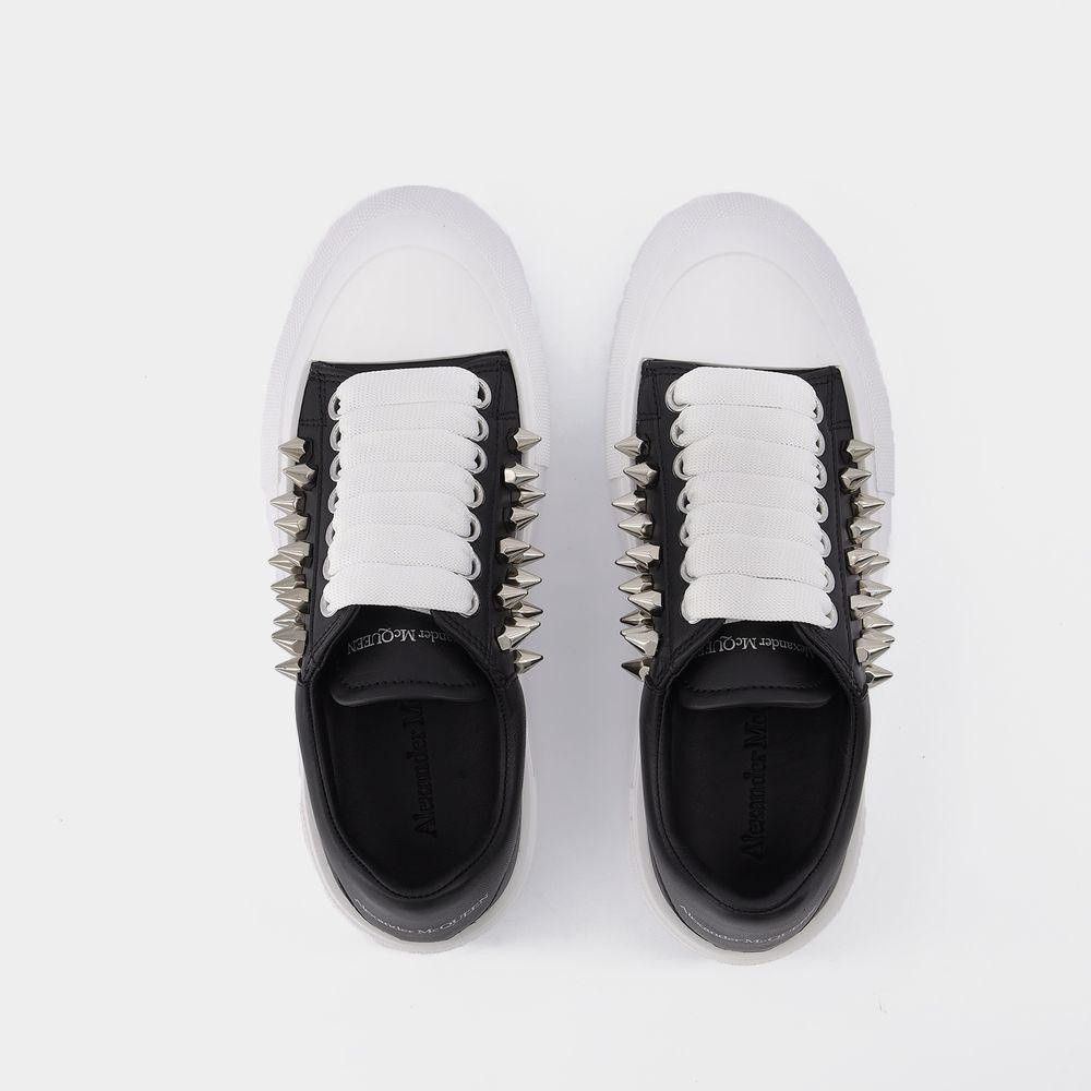 Alexander McQueen o1y0225 Low-Top Sneakers in Black Size US 4 / IT 34 - 4 Thumbnail