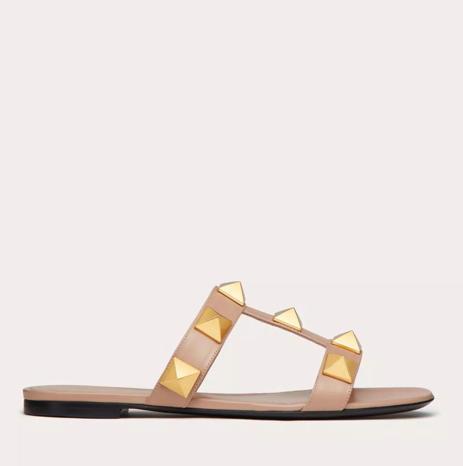 Other Valentino Flat Roman Stud Slide Sandal Size US 7.5 / IT 37.5 - 1 Thumbnail