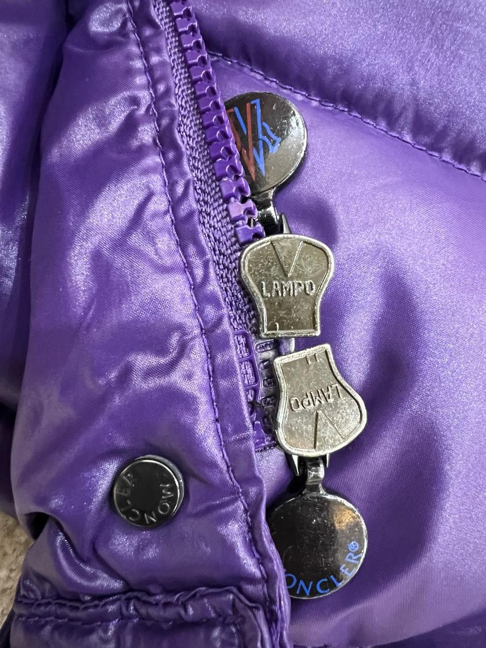 Moncler × Vintage Moncler purple womrns puffer jacket Size L / US 10 / IT 46 - 10 Thumbnail
