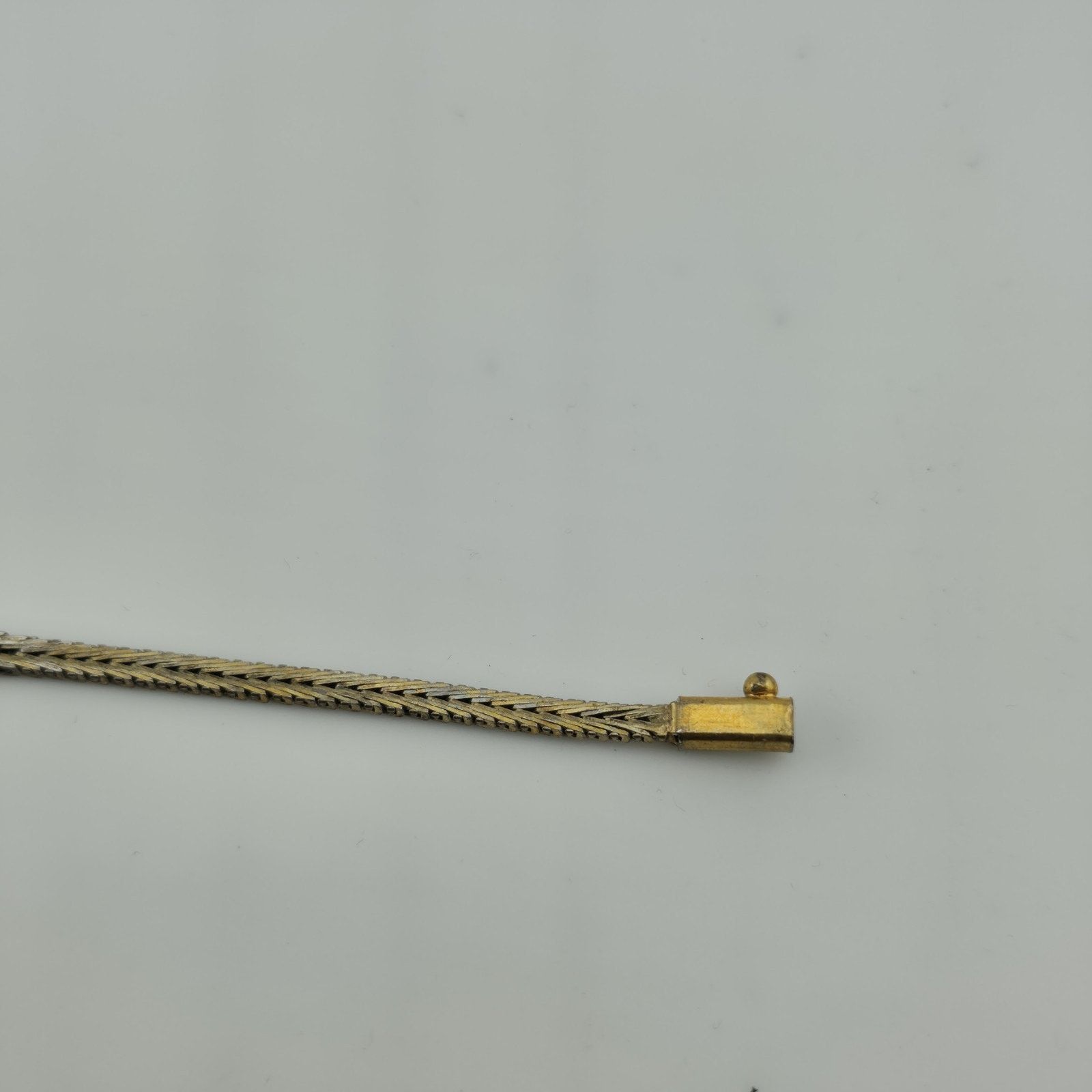 Other Sterling Silver Bracelet Two Tone Bracelet Panel Link 7" Size ONE SIZE - 8 Thumbnail