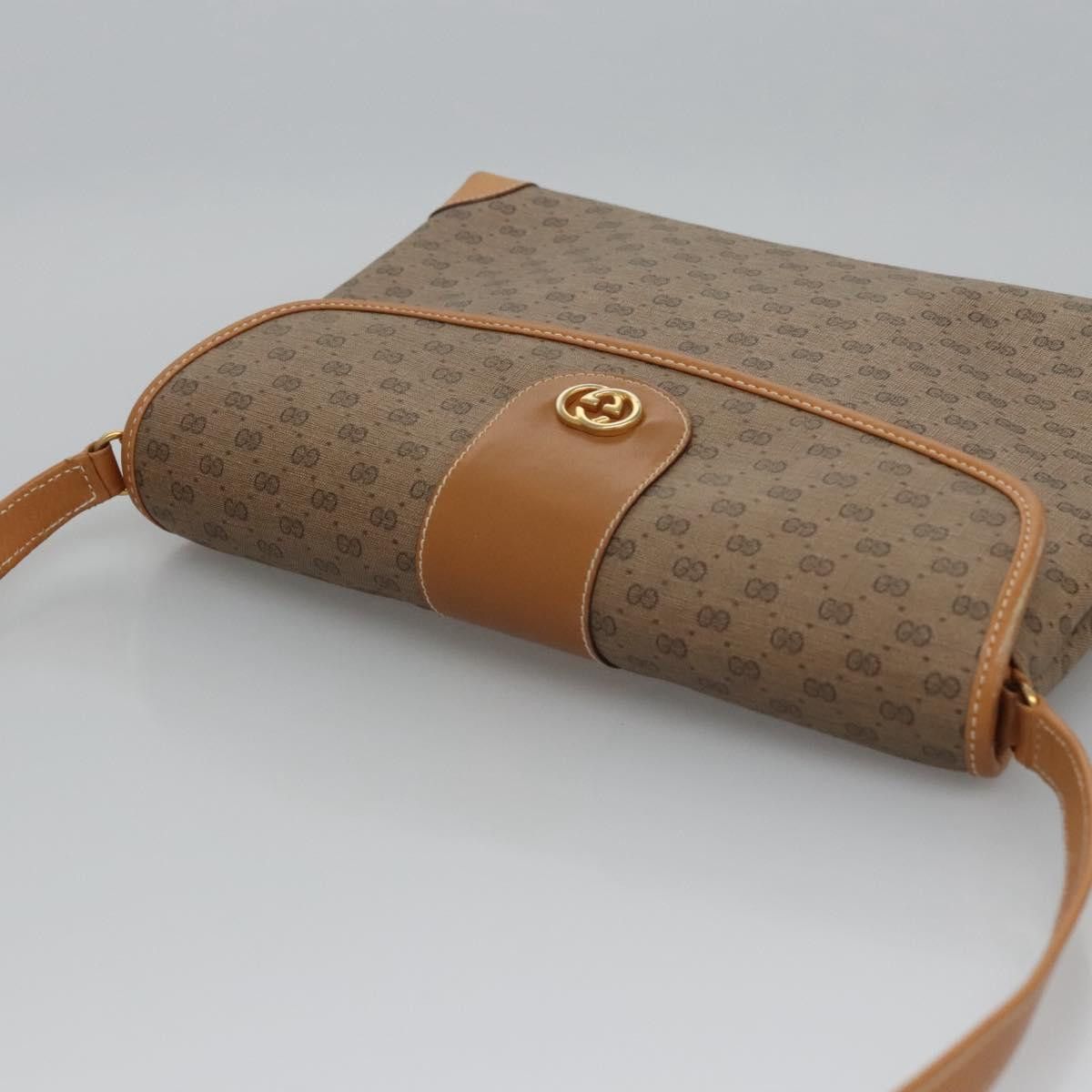 Gucci GUCCI Micro GG Supreme Shoulder Bag Pvc Beige Gold 001 14 Size ONE SIZE - 6 Thumbnail