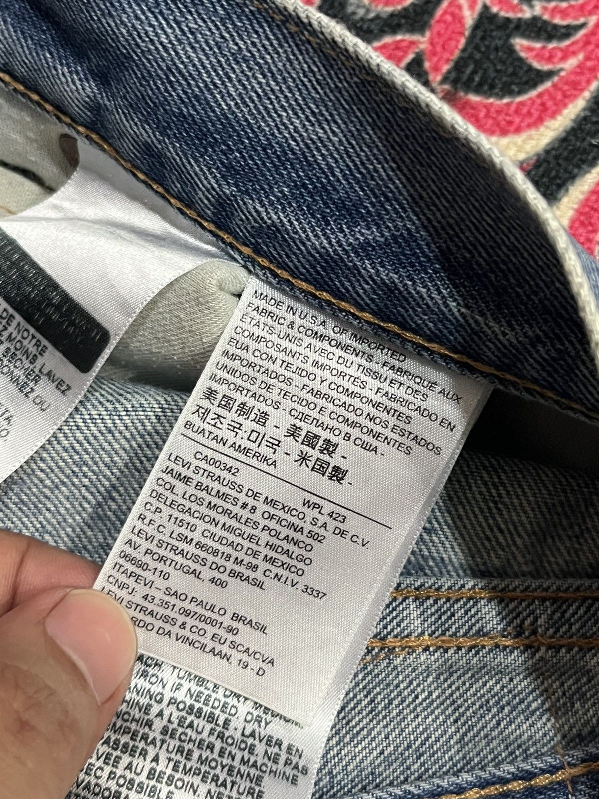 Levi's Levi’s 505 Big E Non Selvedge Made in Usa Distress Blue Jean Size US 32 / EU 48 - 18 Thumbnail