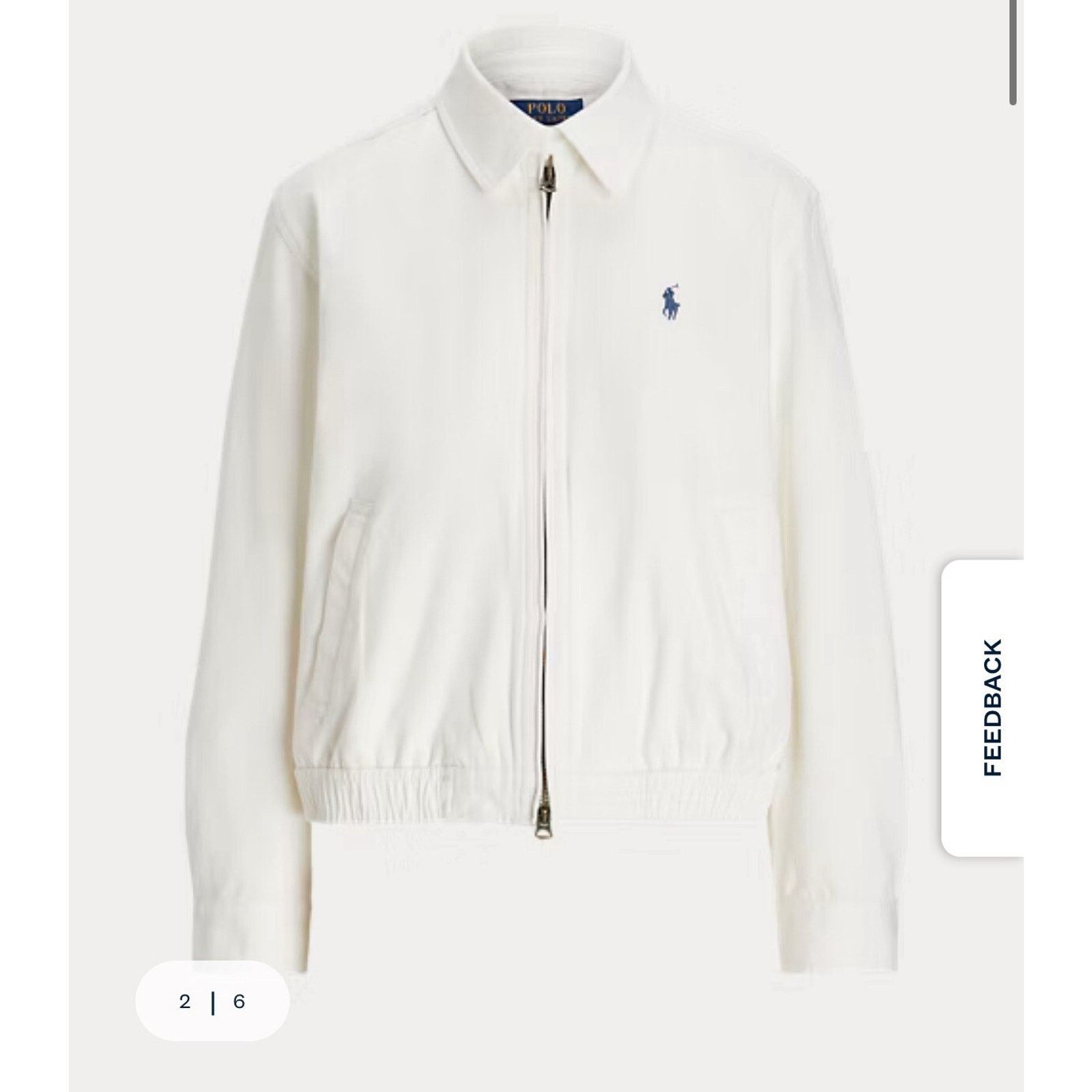 Polo Ralph Lauren NWT Polo Ralph Lauren Women's Cotton Twill JACKET White XL Size XL / US 12-14 / IT 48-50 - 7 Thumbnail