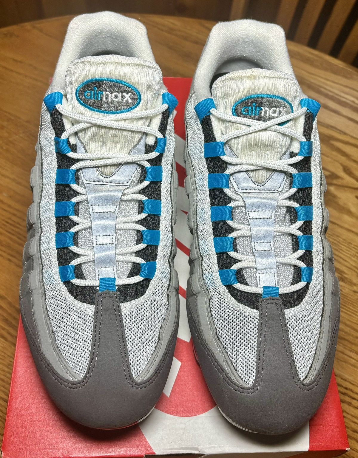 Nike Nike Air VaporMax 95 - Black/Neo Turquoise Size US 12 / EU 45 - 2 Thumbnail