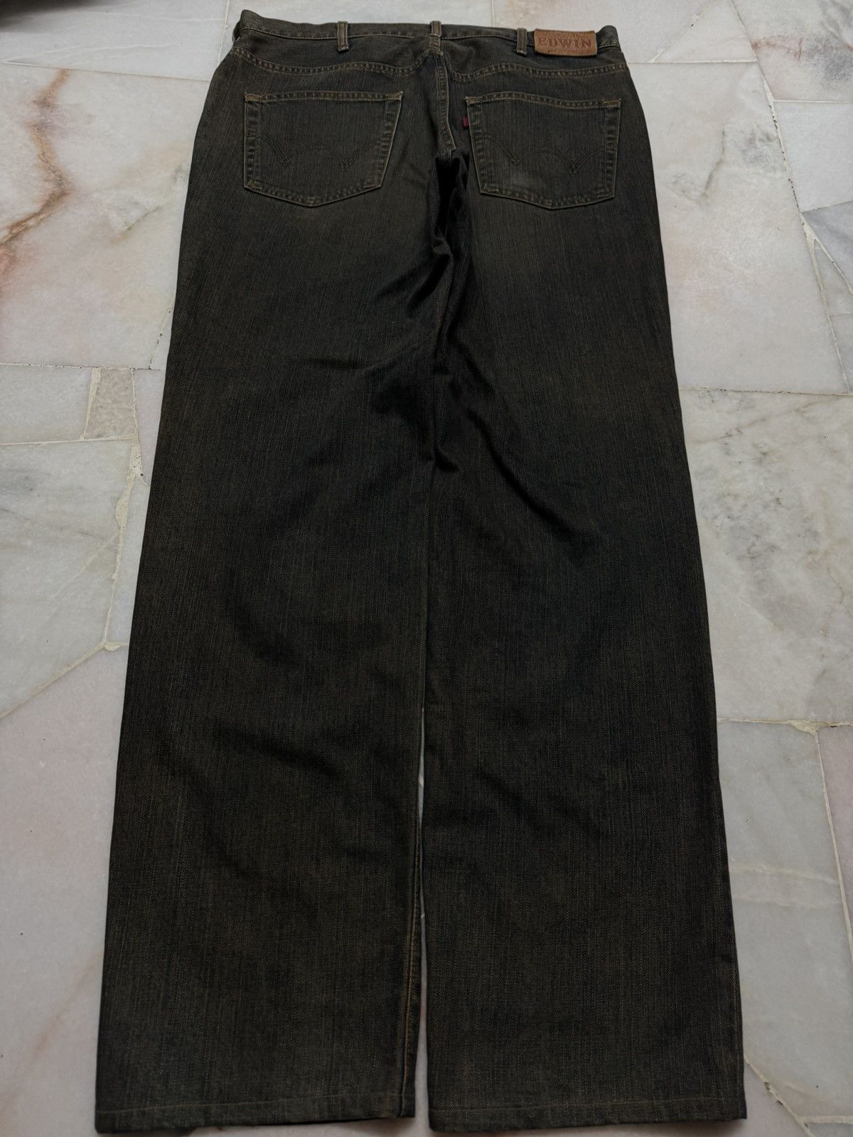 💥SICK💥Vintage 503 Regular Rusty Insane Dark Mud Washed Jeans