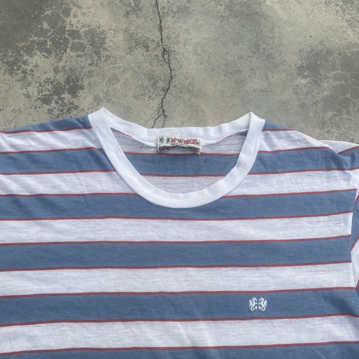 1970s Mc Gregor Stripe Paperthin tee