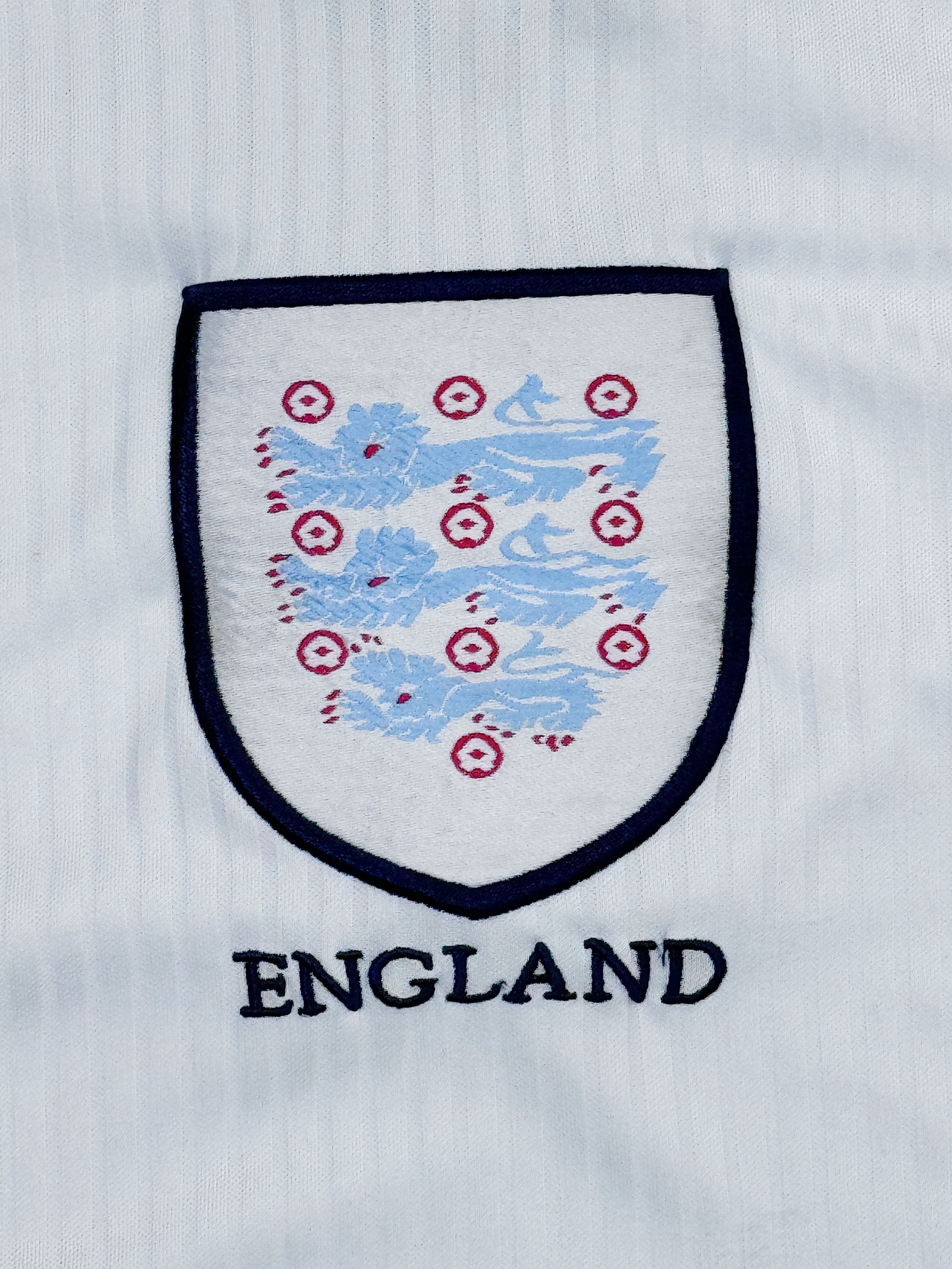 Vintage 1997 - 1999 England Home Football Shirt by Score Draw Size US L / EU 52-54 / 3 - 7 Thumbnail