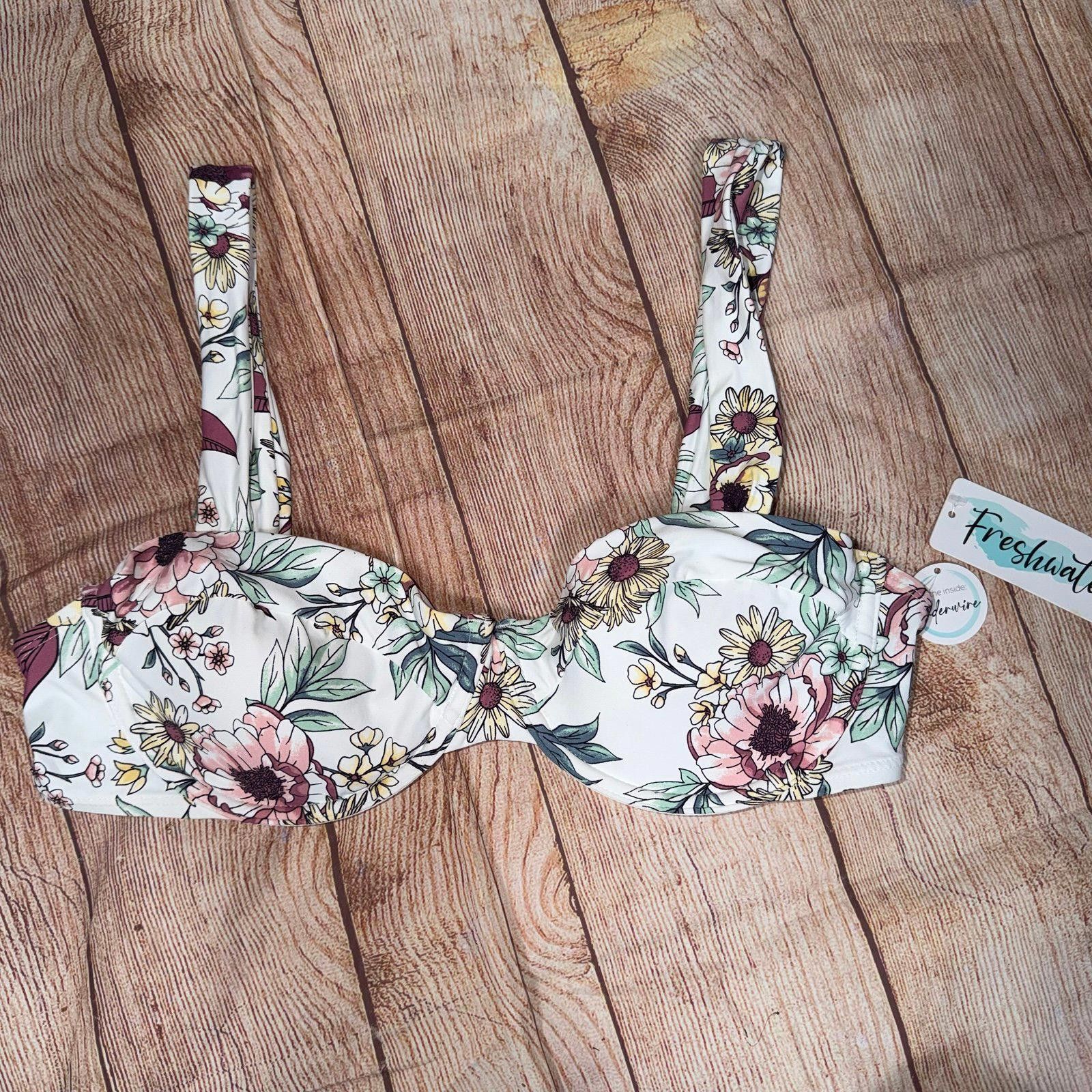 Other Freshwater Summer Lov Draped Straps Underwire Top XL NWT Size ONE SIZE - 1 Thumbnail