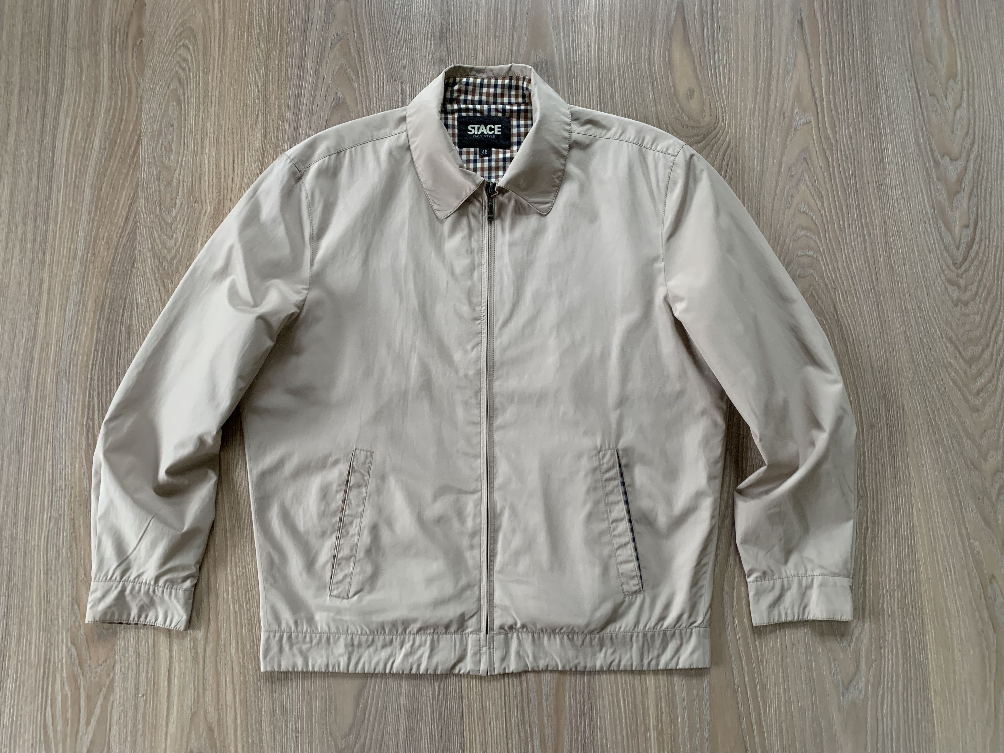 Designer Stace Italy Style Light Casual Beige Jacket Size US S / EU 44-46 / 1 - 2 Thumbnail
