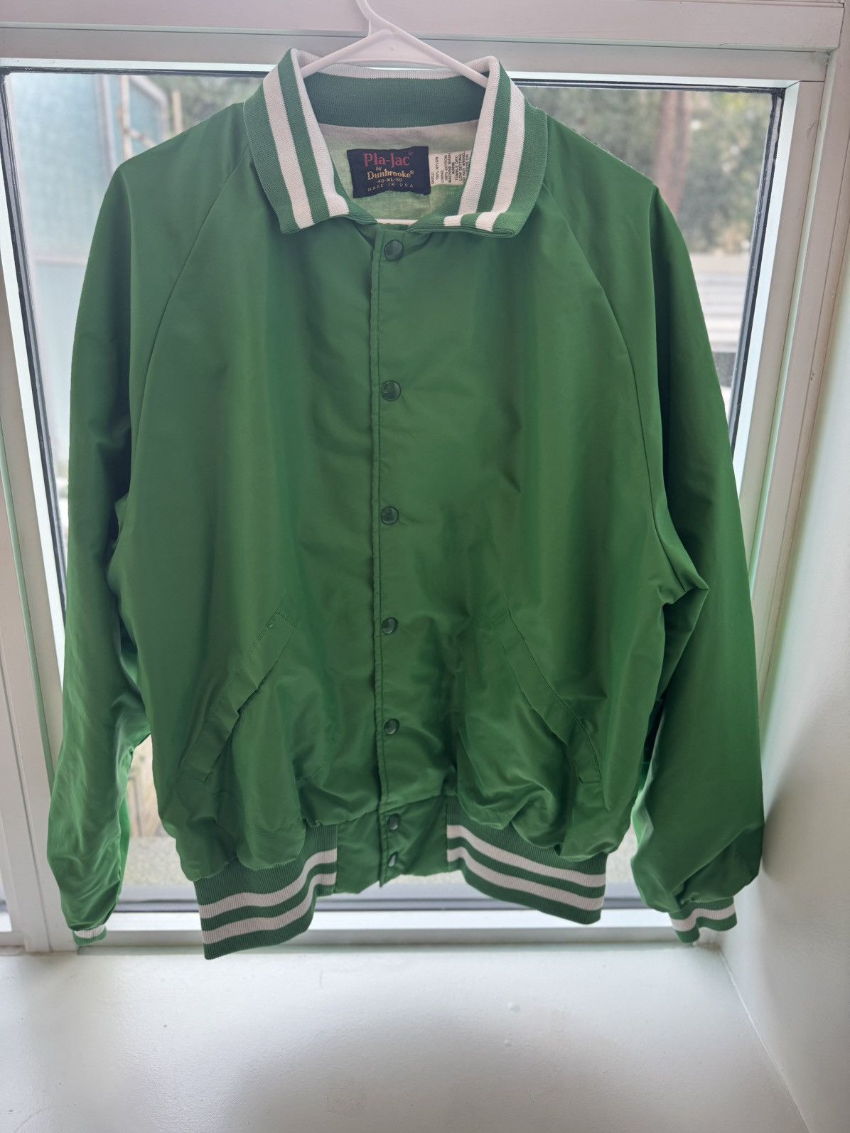 Vintage Vintage Green Bomber Jacket Size US L / EU 52-54 / 3 - 1 Thumbnail