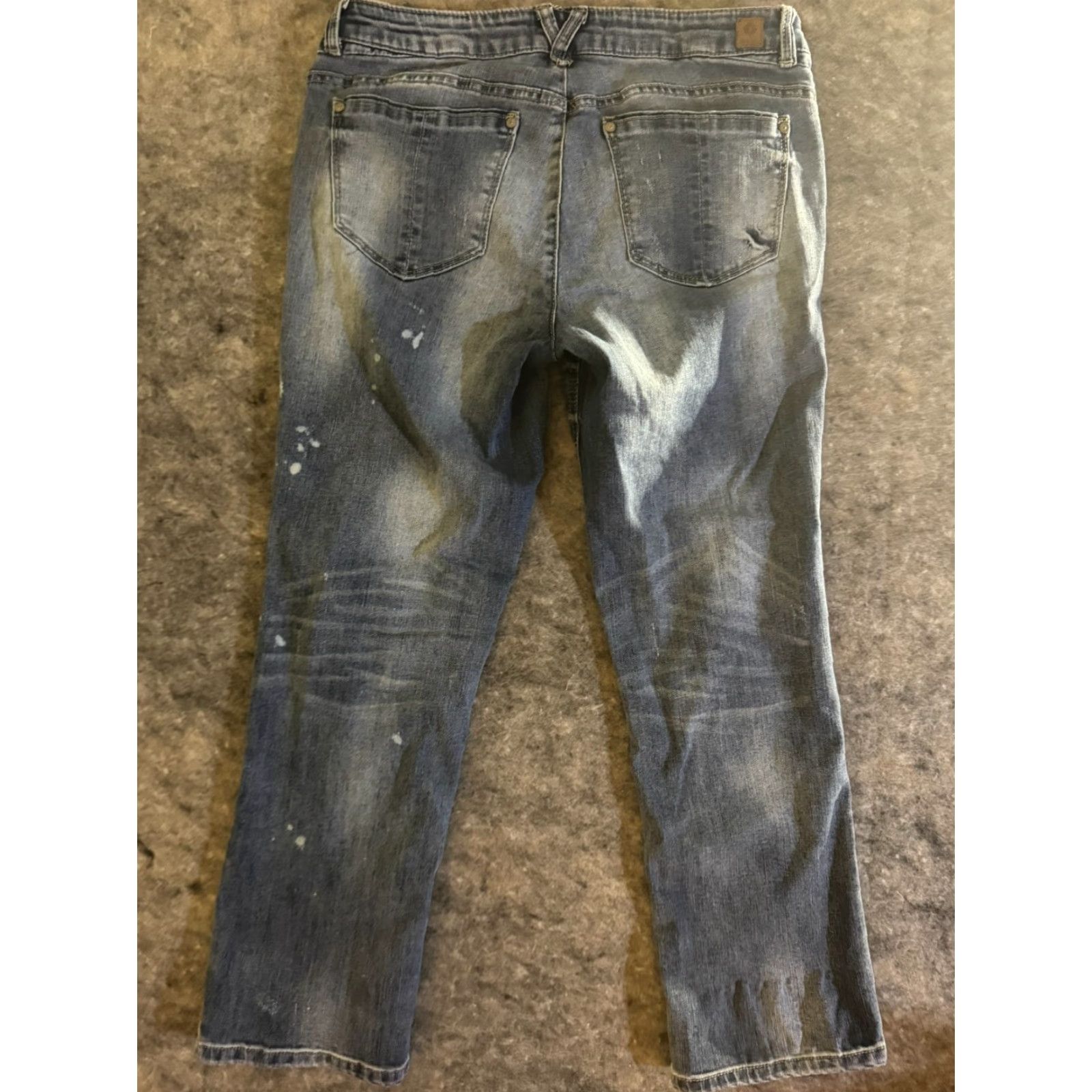 Vintage DEMOCRACY Women's Jeans DISTRESSED Blue Flex ellent SIZE 8 Size 30" / US 8 / IT 44 - 2 Thumbnail