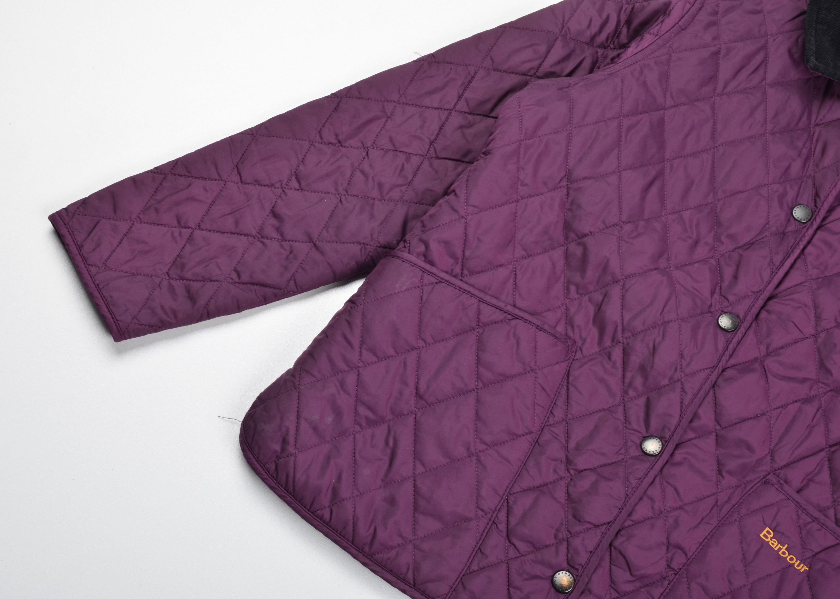 Barbour Barbour Shaped Liddesdale Youth Quilted Purple Jacket Size S / US 4 / IT 40 - 7 Thumbnail