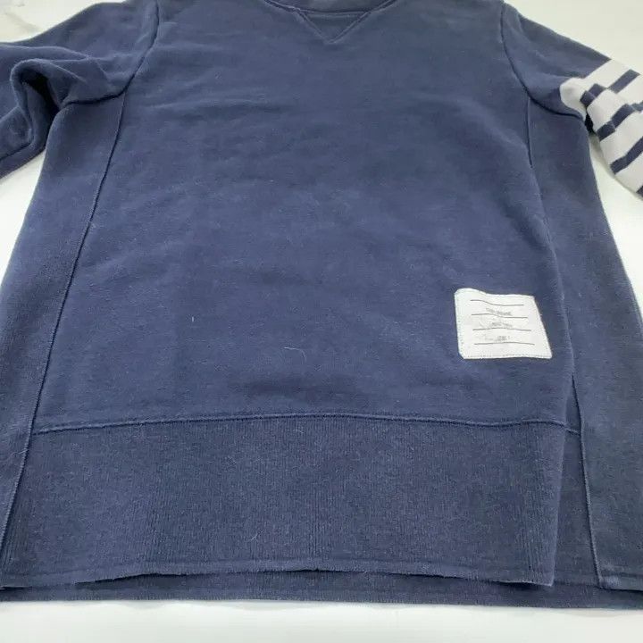 Thom Browne Thom Browne Navy Crewneck Sweatshirt for Men -2507 Size US M / EU 48-50 / 2 - 3 Thumbnail